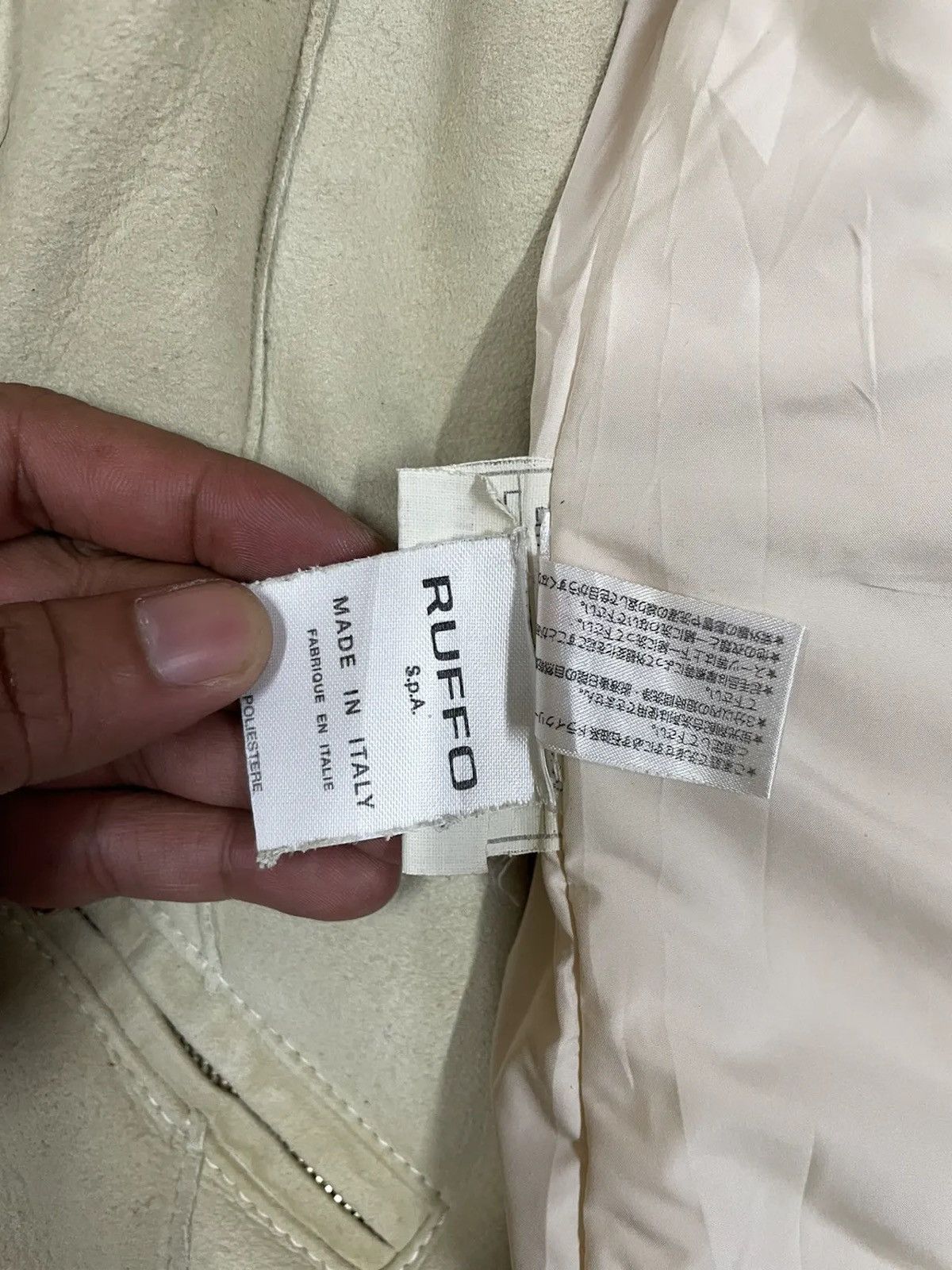 Raf Simons × Ruffo Research Ruffo Reseach inner Vest Leather Jacket Very Rare Size US S / EU 44-46 / 1 - 15 Thumbnail