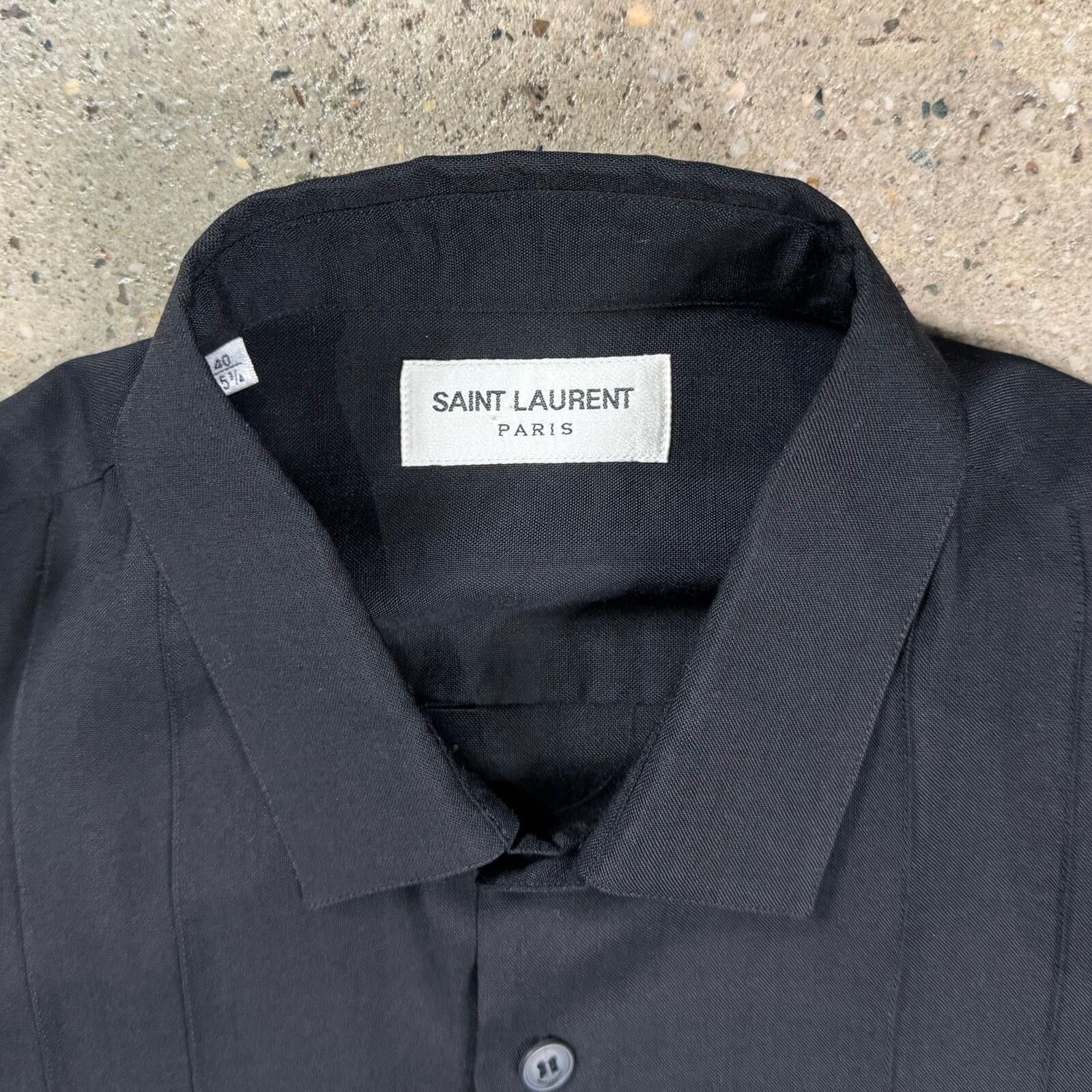 Saint Laurent Paris Saint Laurent Pleated Shirt Size US M / EU 48-50 / 2 - 4 Thumbnail