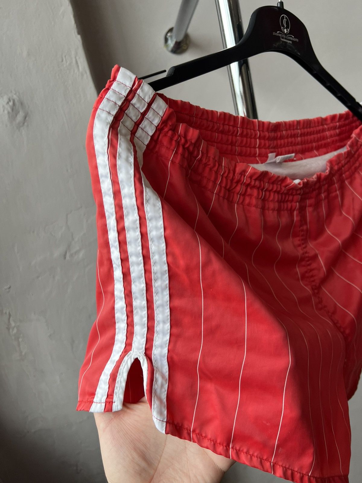 Adidas ADIDAS ARMY SPRINTER ICONIC SHORTS 80’S Racer RETRO NYLON Size US L / EU 52-54 / 3 - 14 Thumbnail