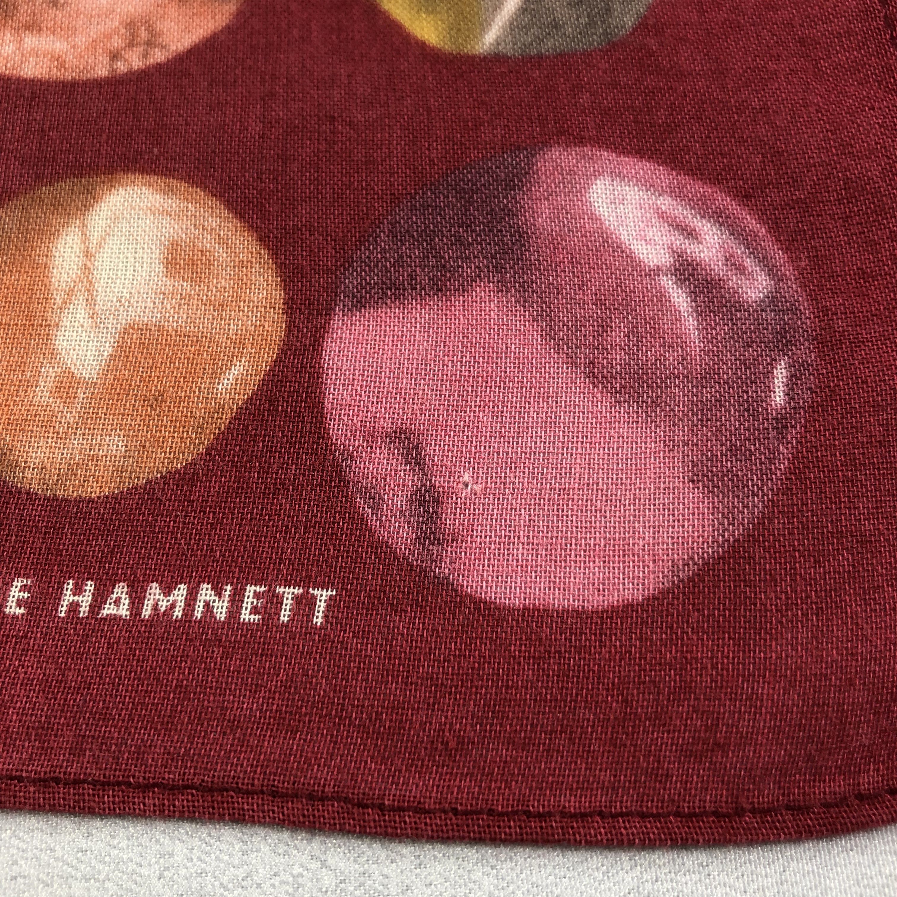Katharine Hamnett London × Vintage Katharine Hamnett Handkerchief Neckerchief Bandana H1561 Size ONE SIZE - 5 Thumbnail