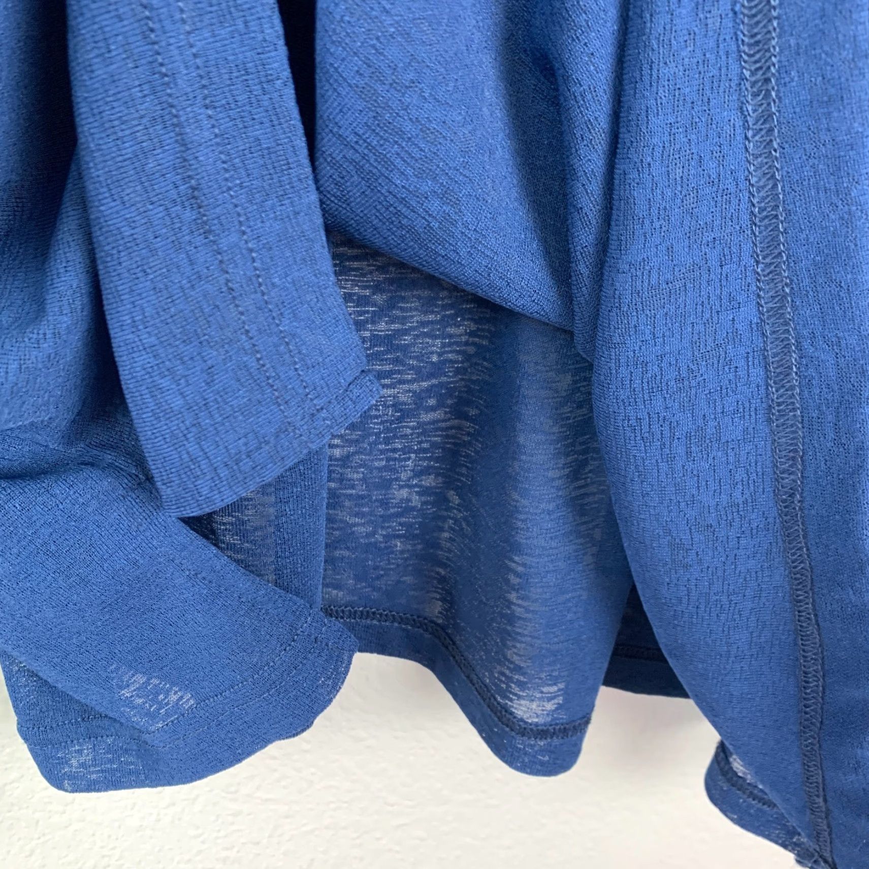 Faded Glory VINTAGE Faded Glory Boho Loose Keyhole Blue Shirt Blouse 2XL 48" Chest 24" Casual Long Sleeve Pullover Womens Blouse 90s Size XXL / US 16-18 / IT 52-54 - 3 Thumbnail