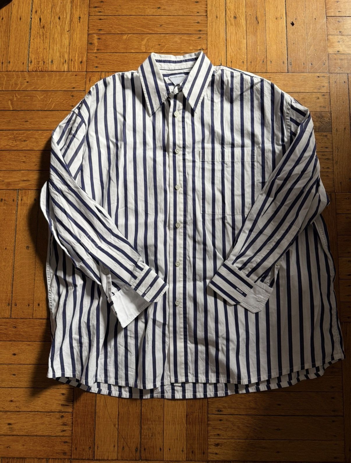 Bottega Veneta NWOT Bottega Veneta Striped Shirt Size 38 / S Size XS / US 0-2 / IT 36-38 - 1 Thumbnail