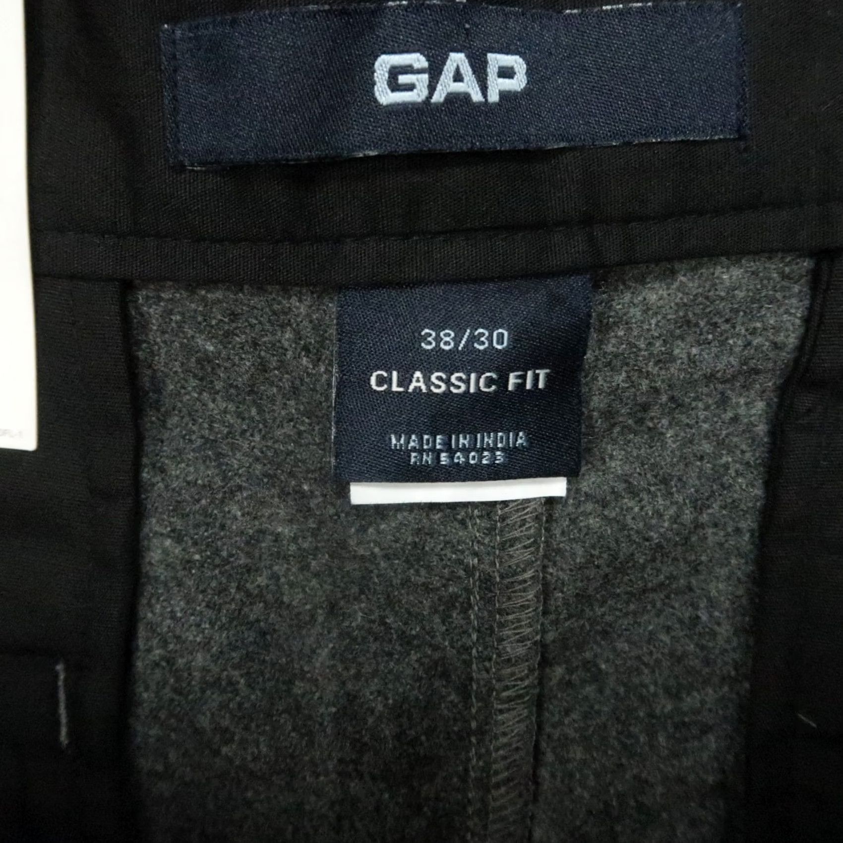 Gap GAP Pants Men 38x30 Gray Wool Classic Fit Chino Trousers Straight NWT Size US 38 / EU 54 - 3 Thumbnail