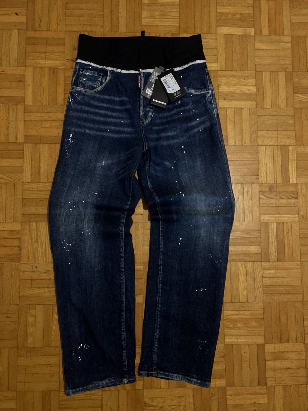 Dsquared2 DSQUARED2 Mid-Rise Straight-Leg Jeans Size US 30 / EU 46 - 1 Thumbnail