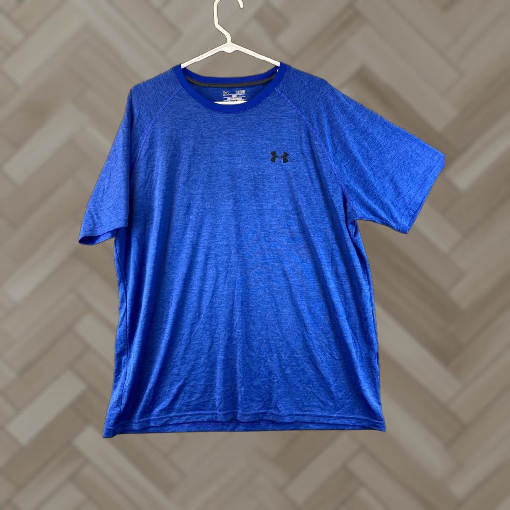 Under Armour Under Armour XL Gym Workout Training Tee Shirt Sport Active Short Sleeve 78-8 Blue Mens T-Shirt Regular Size XL Size US XL / EU 56 / 4 - 1 Thumbnail