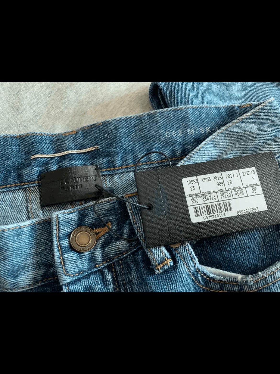 Saint Laurent Paris Saint Laurent Paris Distressed Patch Denim Size US 29 - 3 Thumbnail