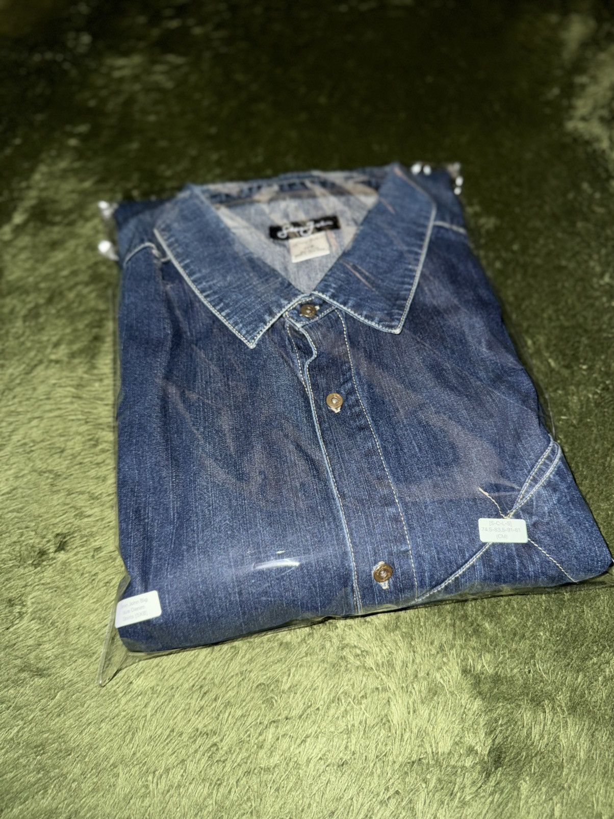 Sean John [5XL] Sean John Panel Cut Denim Shirt Size US XXL / EU 58 / 5 - 11 Thumbnail