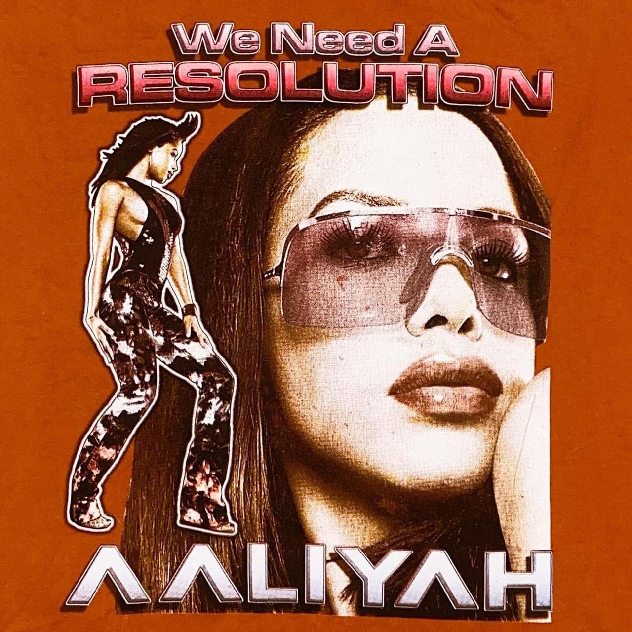 Vintage Aaliyah “We Need a Resolution” anime style rap tee Size US XXL / EU 58 / 5 - 1 Thumbnail
