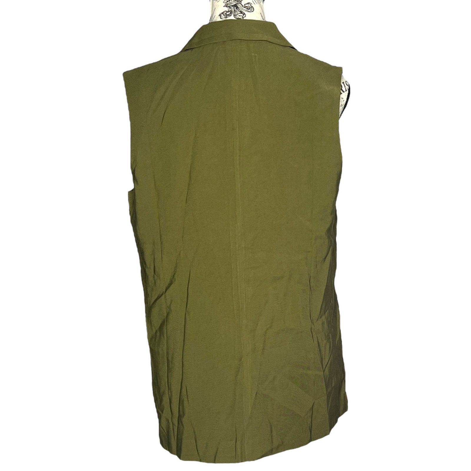 Sanctuary Olive One-Button Notched Lapel Two Front Pocket Vest Size XS / US 0-2 / IT 36-38 - 5 Thumbnail
