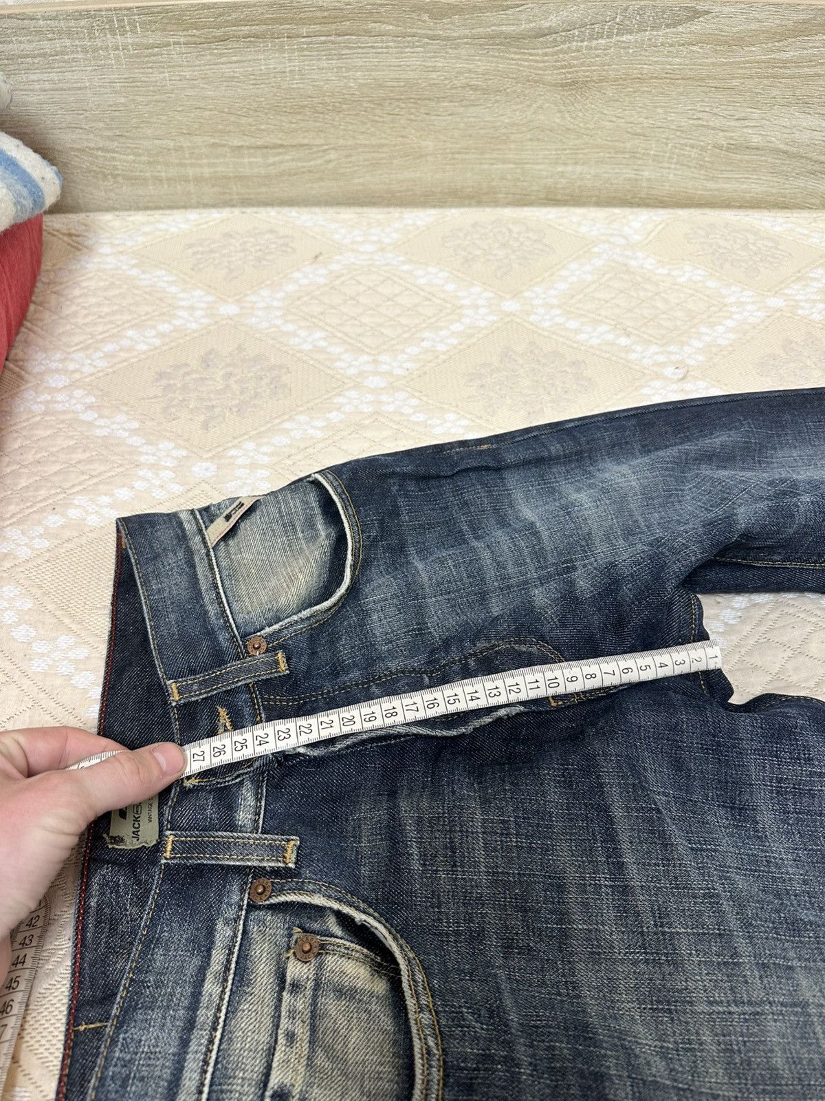 Jack & Jones 🔥 Jack & Jones Distressed Blue Wash Flared Denim Jeans Pants Size US 29 - 11 Thumbnail