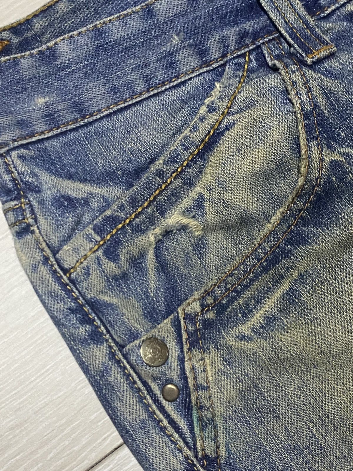 Rhude × Zara Vintage Zara Denim Mud Wash Distressed Loose Jeans Size US 34 / EU 50 - 14 Thumbnail