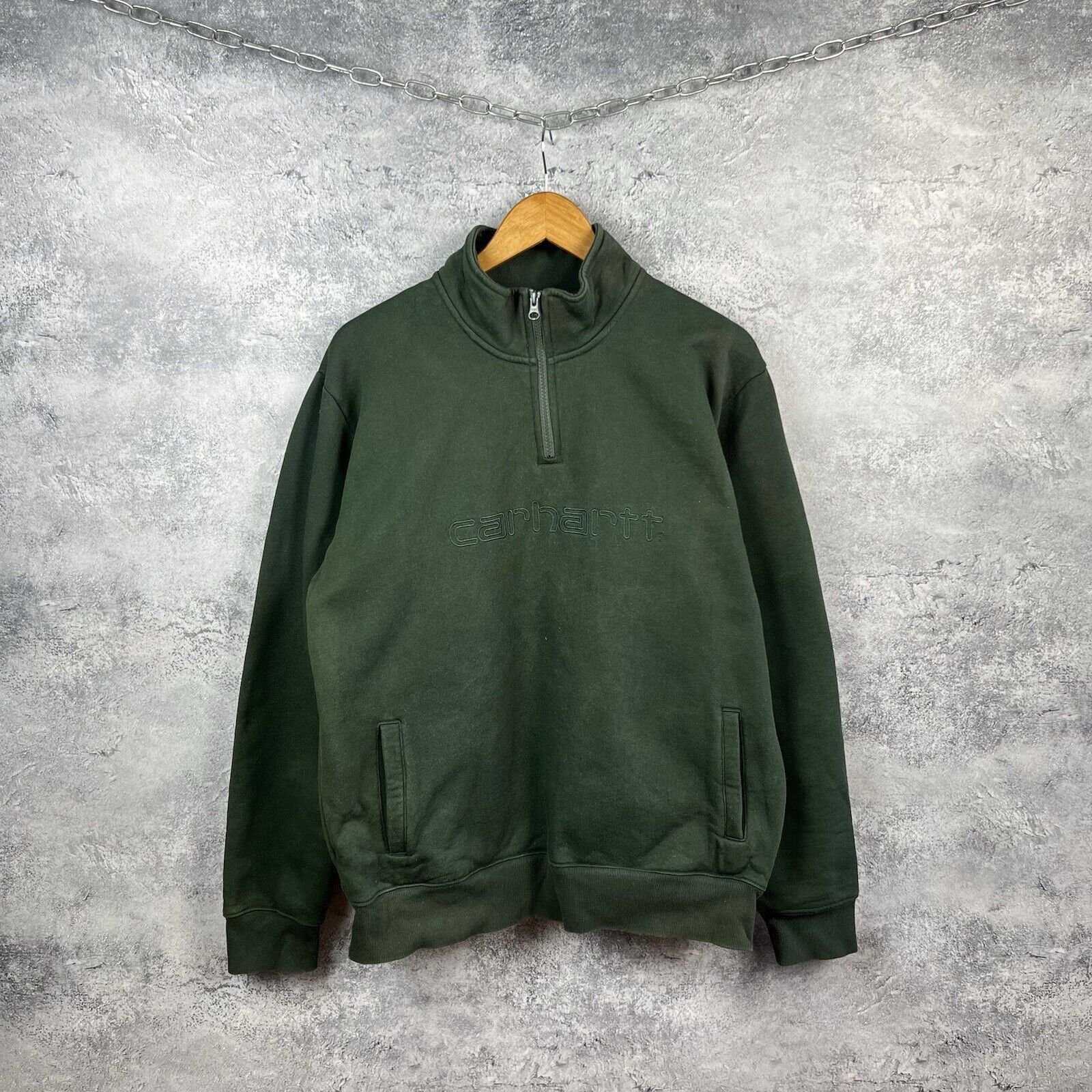 Carhartt Carhartt 1/3 Zip Sweatshirt Men's Size L Long Sleeve Size US L / EU 52-54 / 3 - 1 Thumbnail