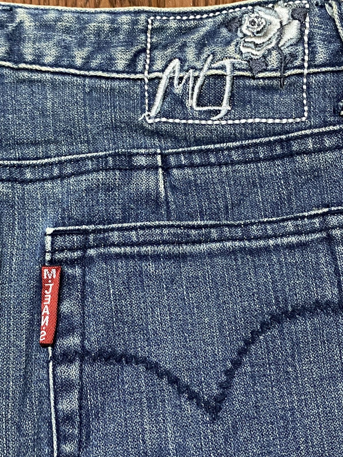 Michiko Koshino London Vintage Japanese Brands Blue Wash Flare Style Jeans Size 26" / US 2 / IT 38 - 9 Thumbnail