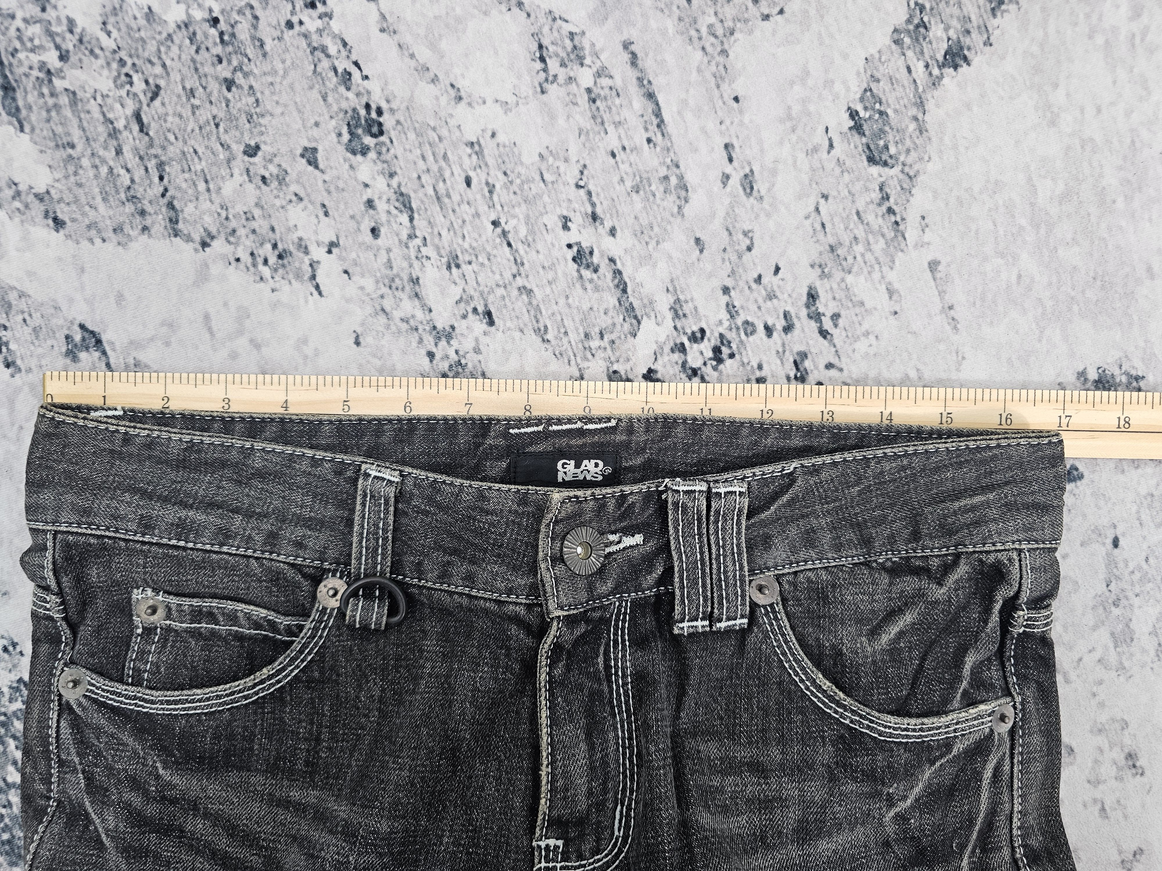 GLAD NEWS Bootcut Flare Stone Wash Black Jeans JB0365