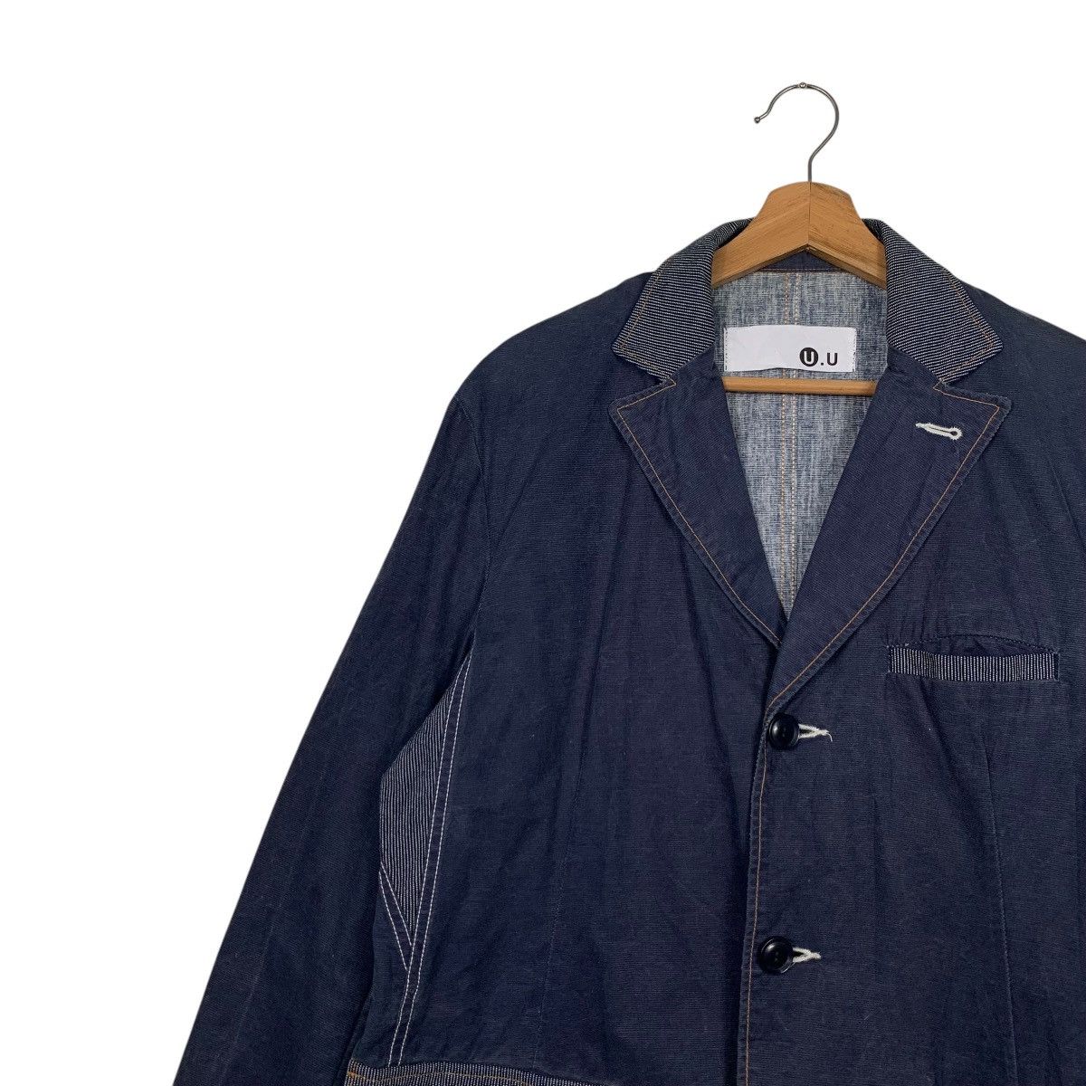 Japanese Brand U.U Jean Jacket Denim Casual Jacket #2578-C116 Size US L / EU 52-54 / 3 - 3 Thumbnail