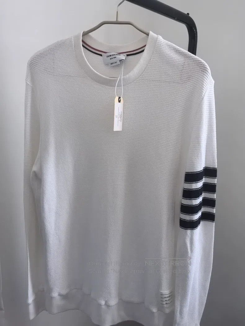 Thom Browne Thom Browne Classic Sleeve Logo Sweatshirt Size US XXL / EU 58 / 5 - 1 Thumbnail