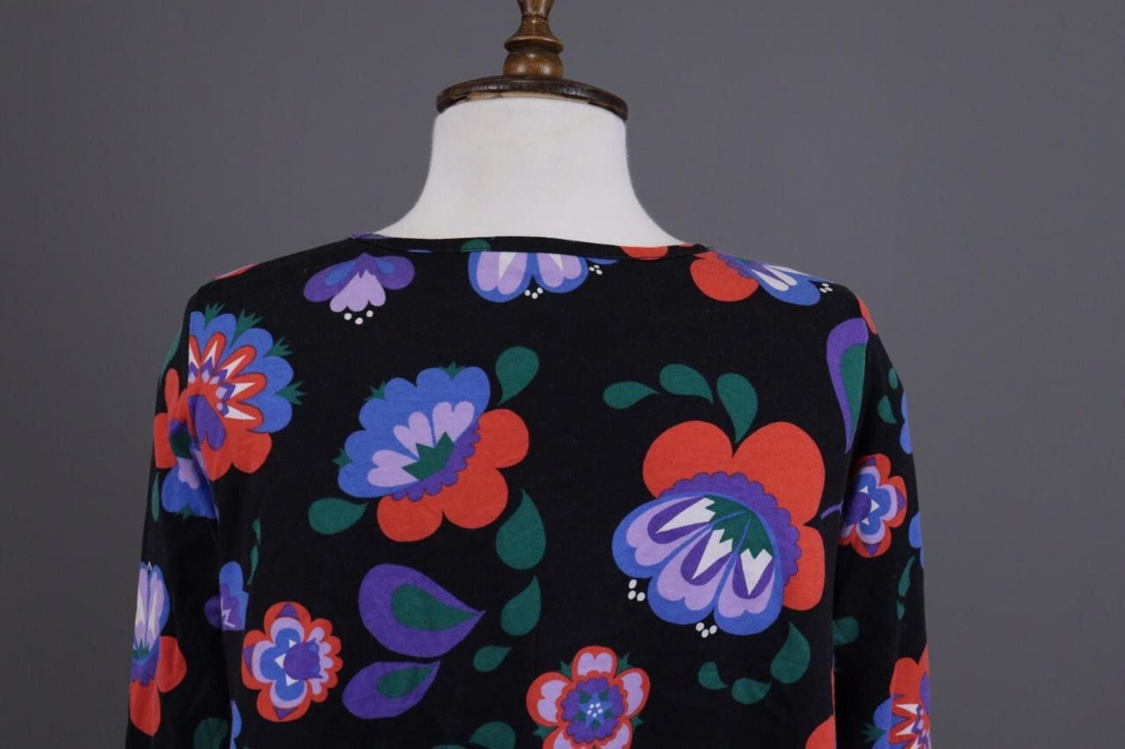 Marimekko Marimekko Mukkamauija Black Blouse Shirt Size XS Size XS / US 0-2 / IT 36-38 - 8 Thumbnail