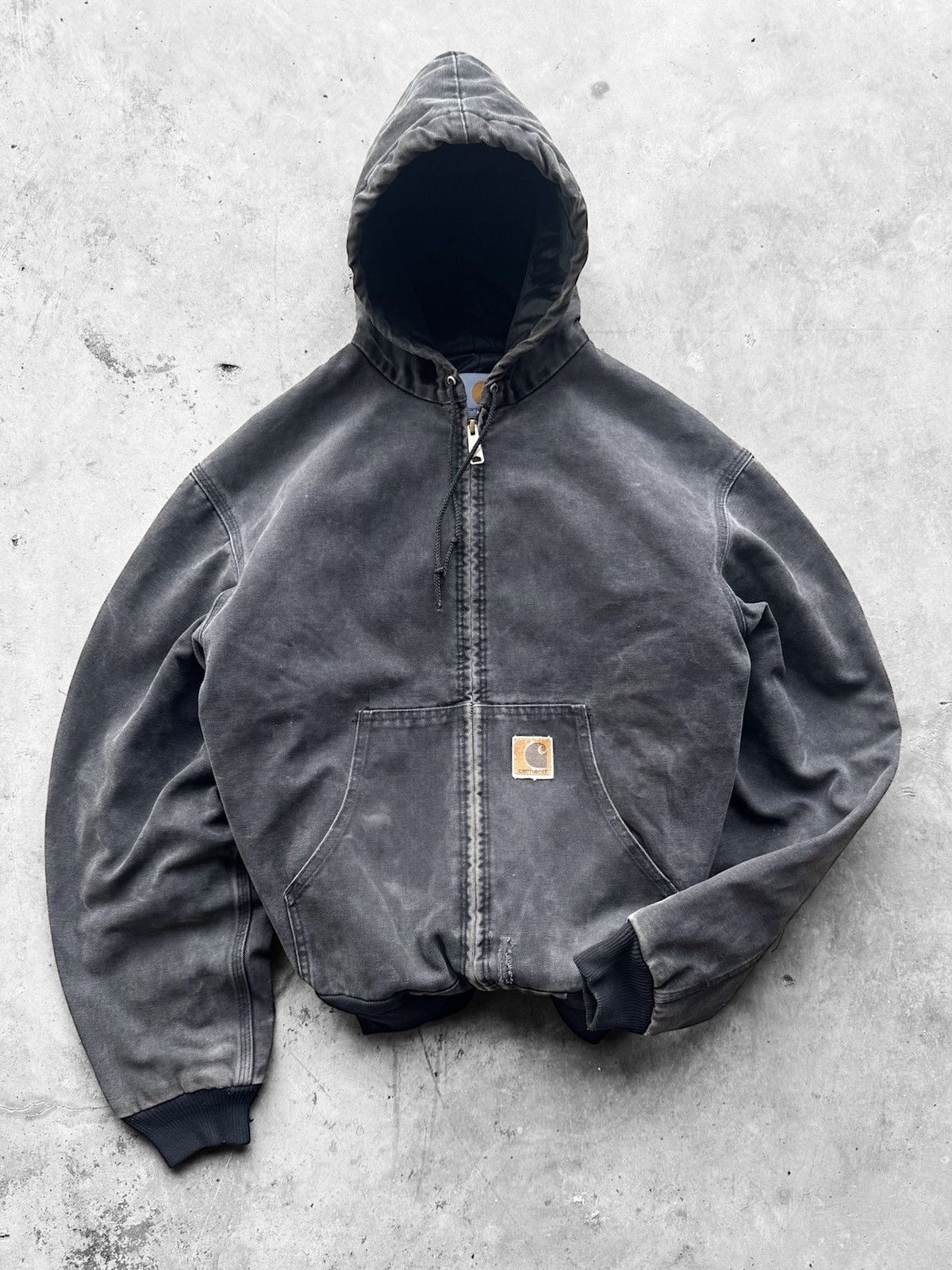 Carhartt Crazy Vintage Faded Carhartt Active Jackett Rare J06 - ONX ♟️ Size US L / EU 52-54 / 3 - 3 Thumbnail
