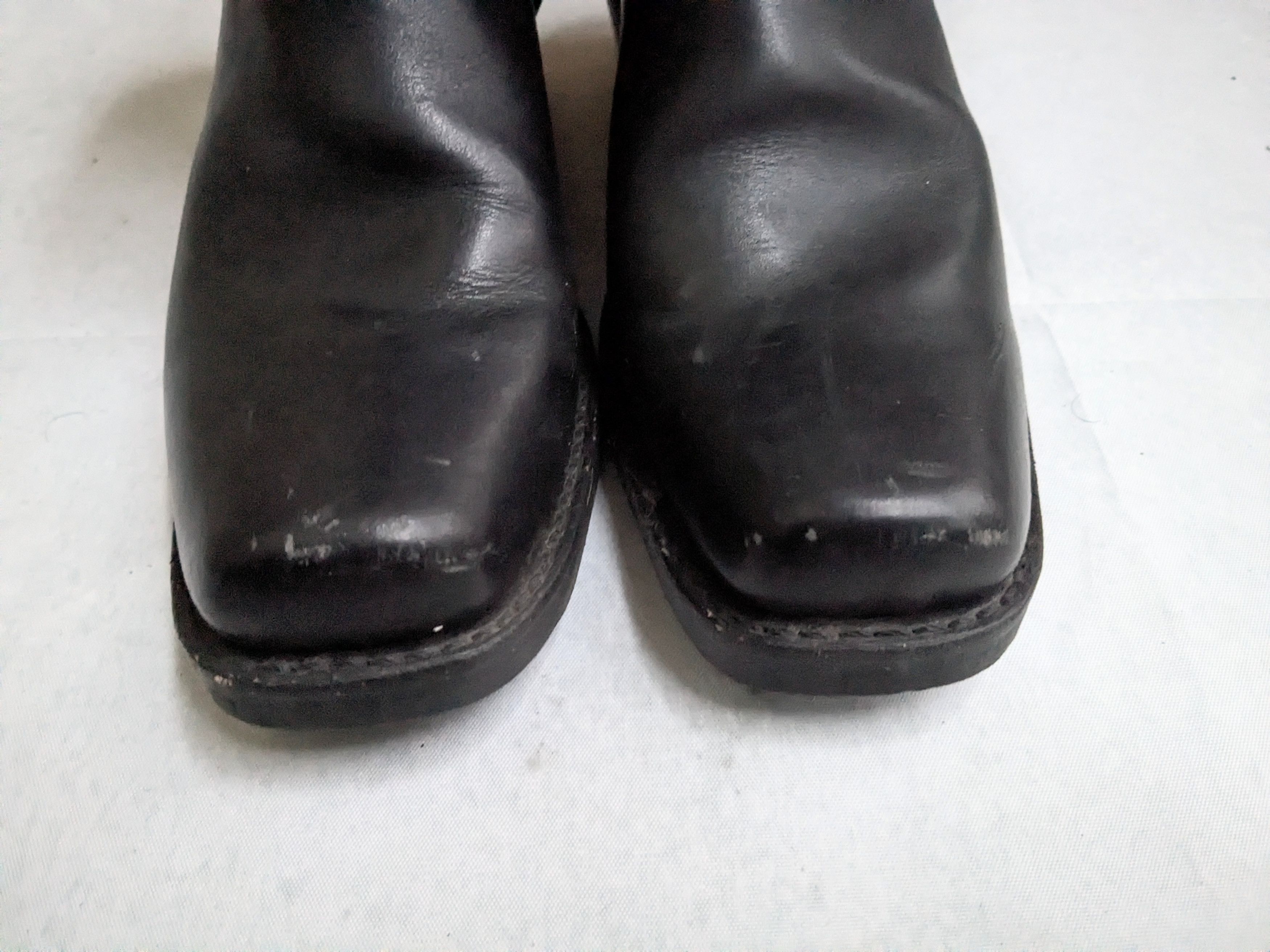 Frye Frye Harness Boots Black Leather 7 Leather Buckle Size US 7 / EU 40 - 2 Thumbnail