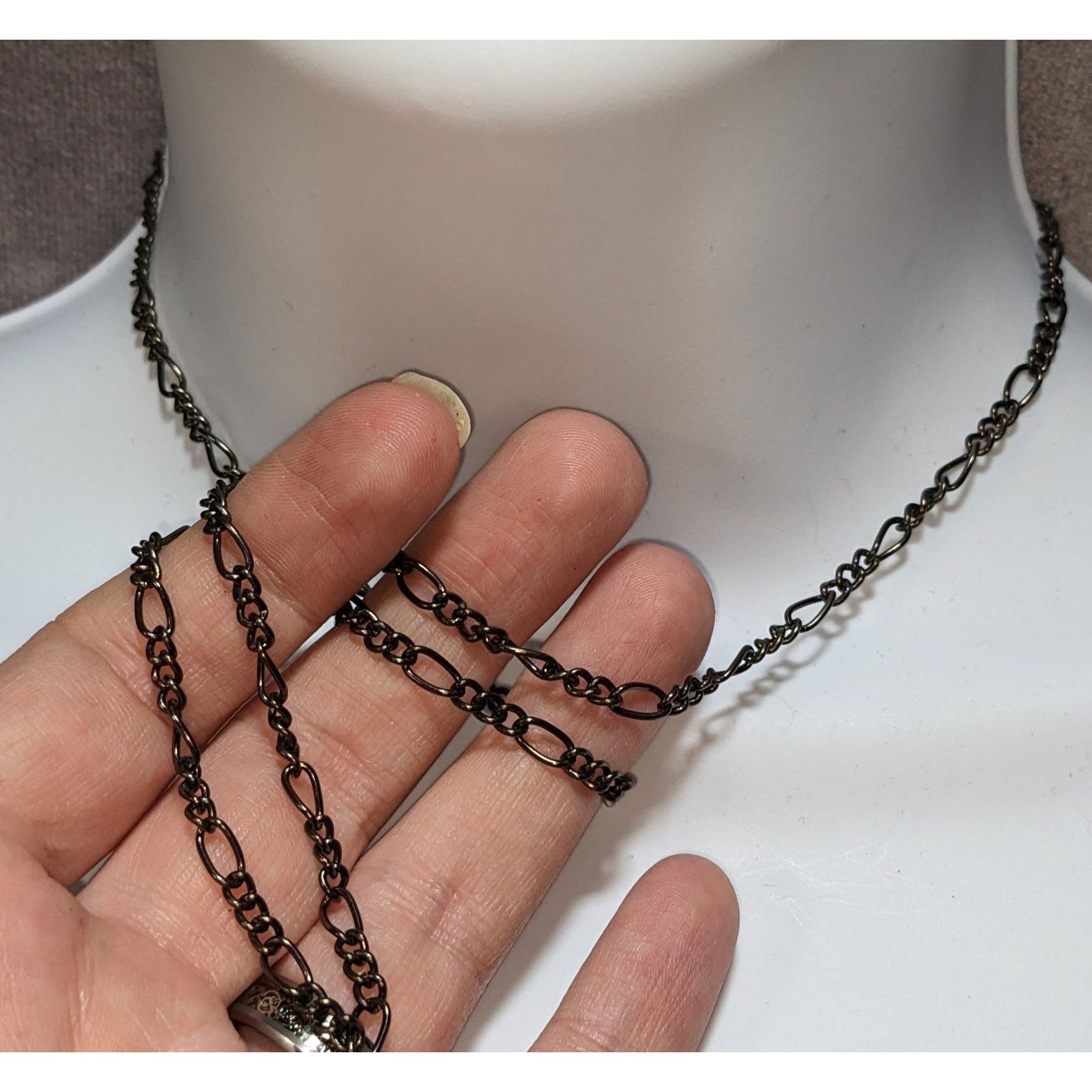 Other Simple Antique-Style Black Chain Necklace Size ONE SIZE - 2 Thumbnail
