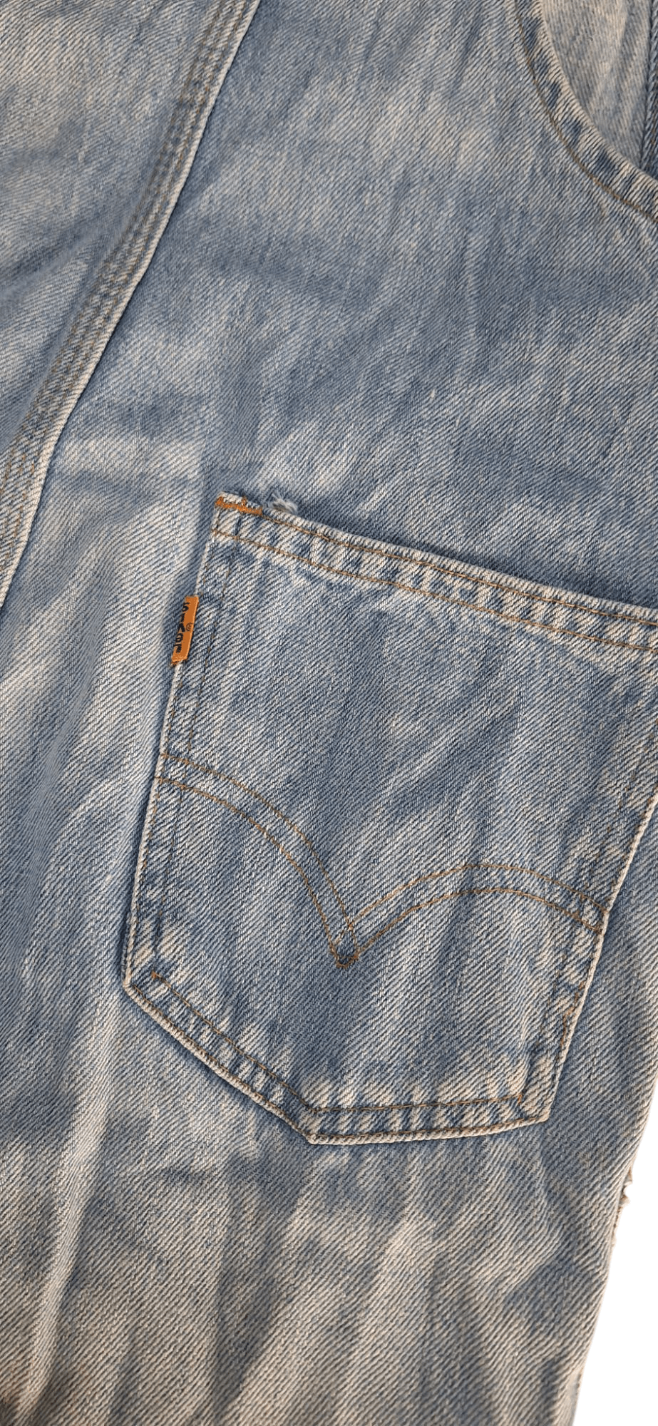 Levi's × Levi's Vintage Clothing Vintage Levis Orange Tab Talon Zipper Flare Overalls Size US 28 / EU 44 - 10 Thumbnail