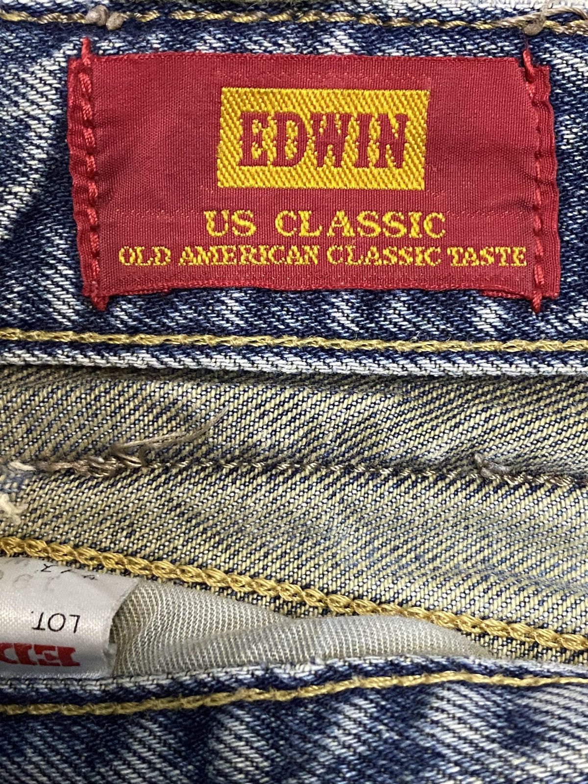 Edwin Vintage Edwin US CLASSIC Faded Wash Destroyer Loose Jeans Size US 32 / EU 48 - 11 Thumbnail
