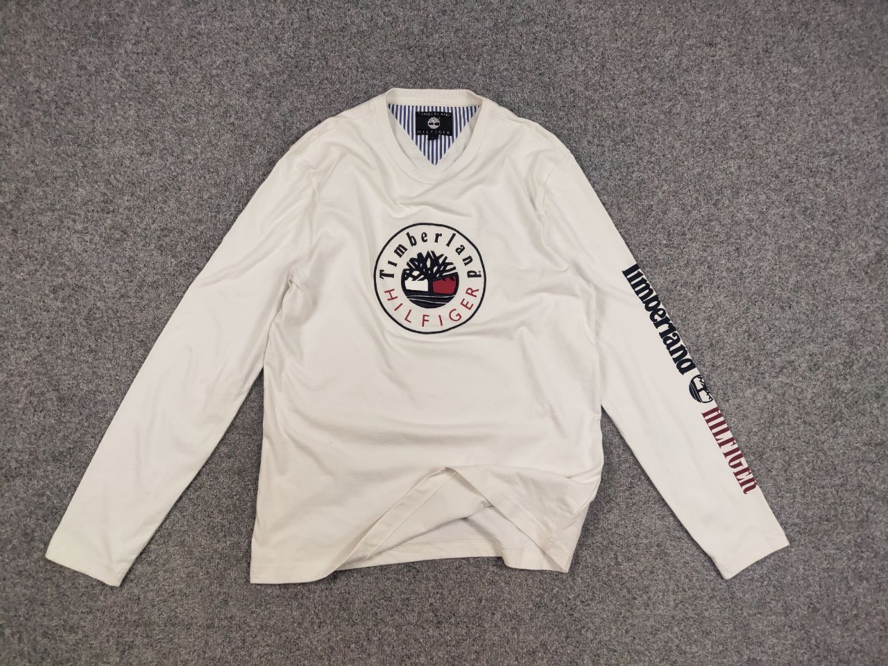 Tommy Hilfiger Timberland x Tommy Hilfiger White Logo long sleeve Top Size US L / EU 52-54 / 3 - 6 Thumbnail