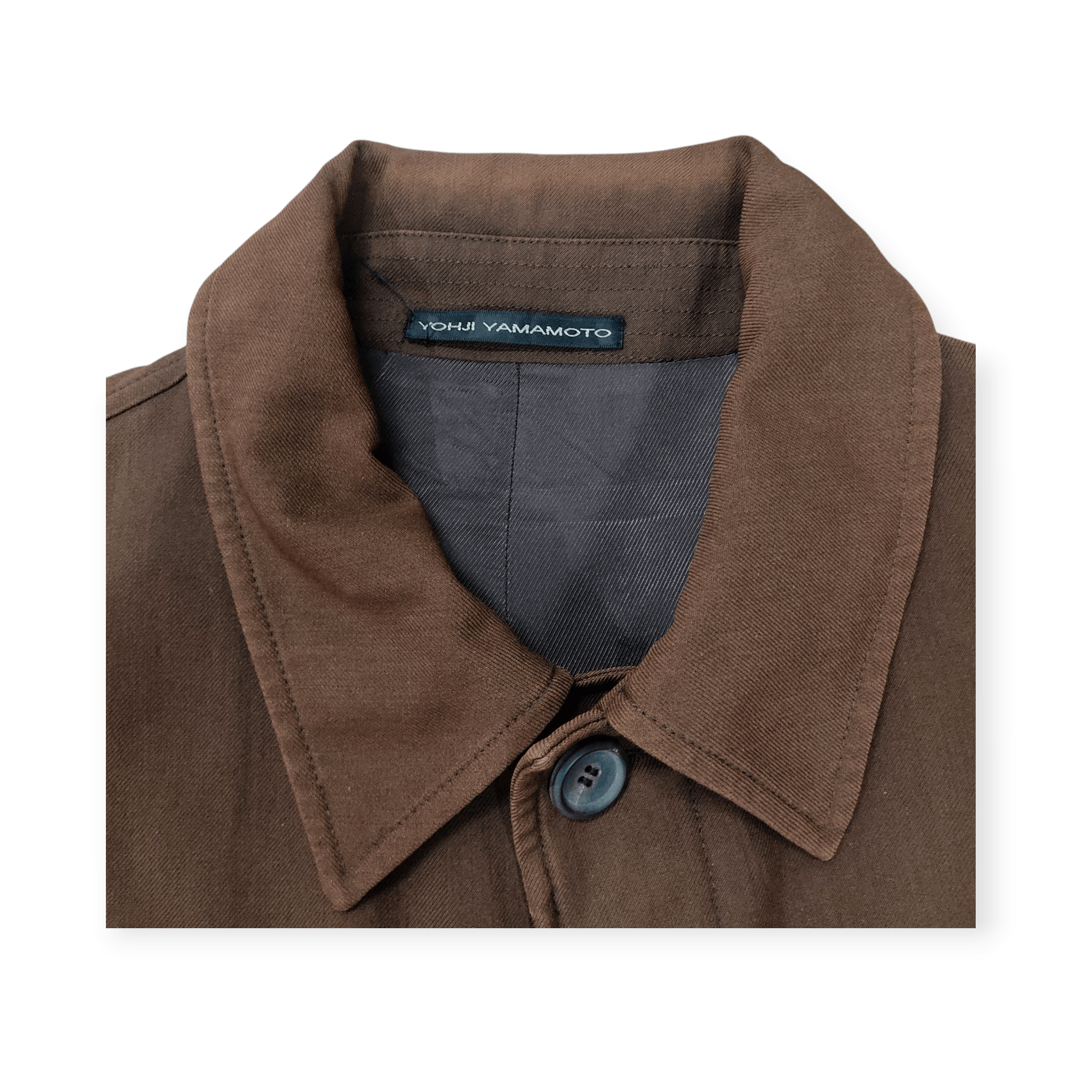 Yohji Yamamoto Yohji Yamamoto Y's Brown Trench Overcoat Jacket Size US M / EU 48-50 / 2 - 7 Thumbnail