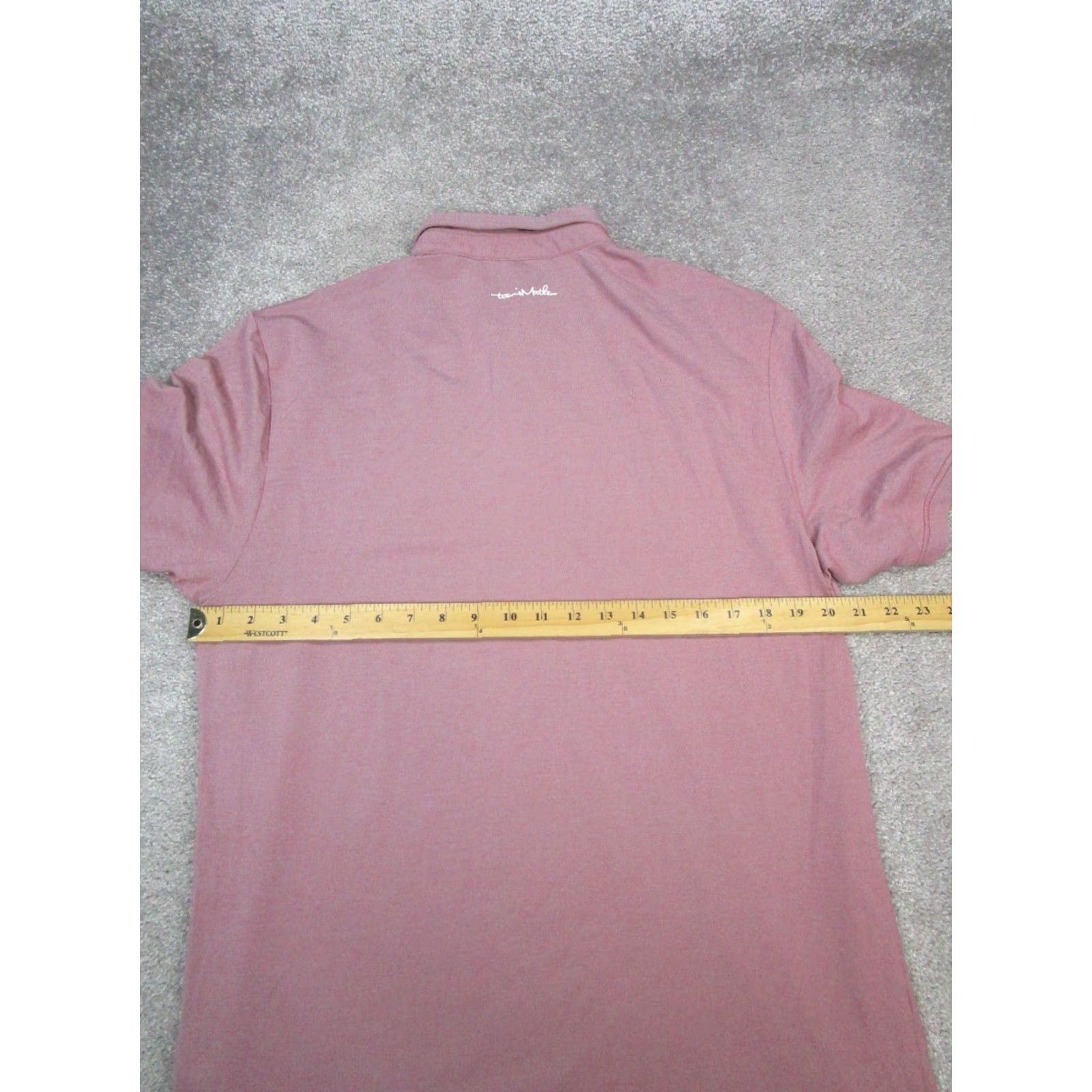 TravisMathew Travis Mathew Shirt Mens Large Pink Cotton Blend Golf Size US L / EU 52-54 / 3 - 7 Thumbnail