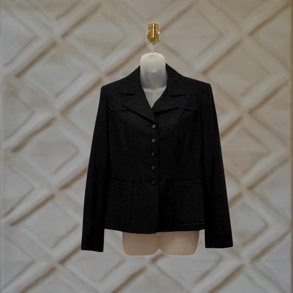 Talbots Vintage Talbots Black Wool Blazer Jacket - Womens Size 8 Size M / US 6-8 / IT 42-44 - 1 Thumbnail
