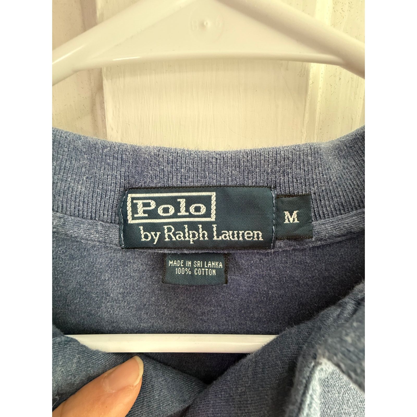 Polo Ralph Lauren Polo Ralph Lauren Blue Grey Polo Shirt Men's Red Pony Medium Size US M / EU 48-50 / 2 - 3 Thumbnail