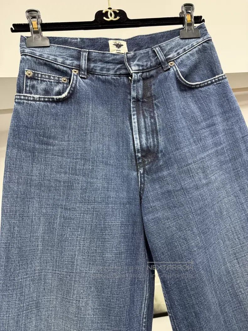 Dior Dior Blue classic wide-leg jeans Size 42" / US 20 - 2 Thumbnail
