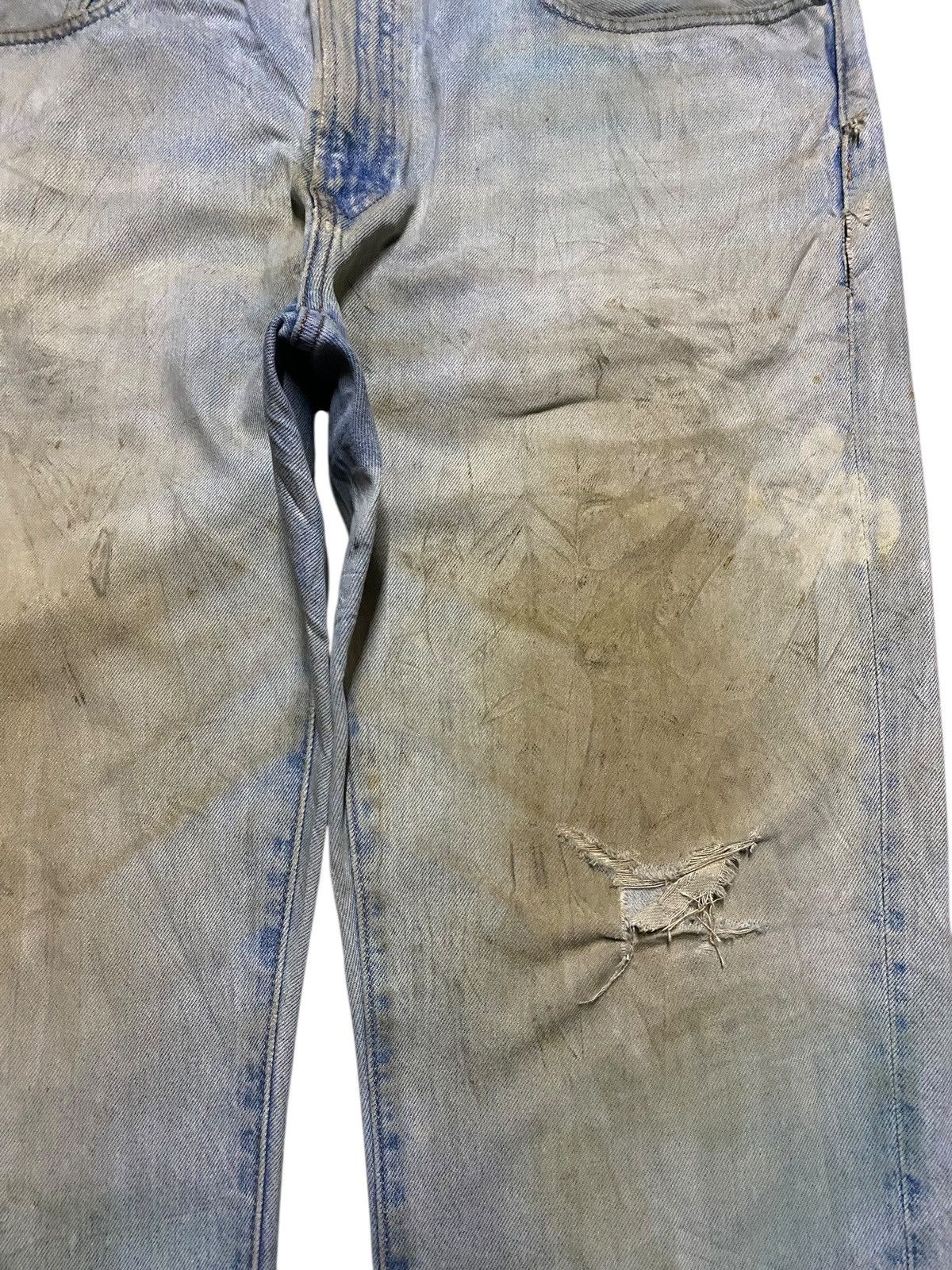 Japanese Brand Vintage Japanese Brand Uniqlo Crazy Mud Wash Distressed Jean Size US 36 / EU 52 - 8 Thumbnail