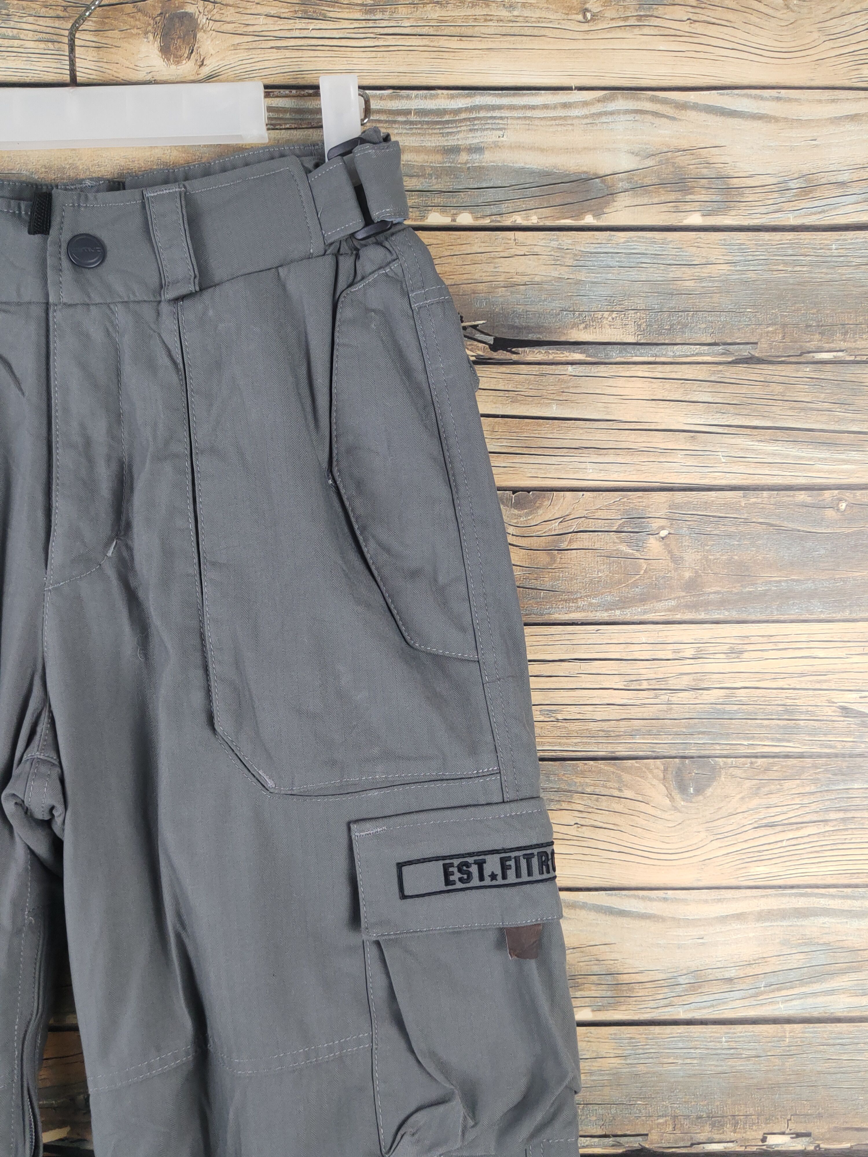 Japanese Brand DL Estiva Snowboarding Dark Gray Tactical Cargo Pants #1784 Size US 27 - 7 Thumbnail