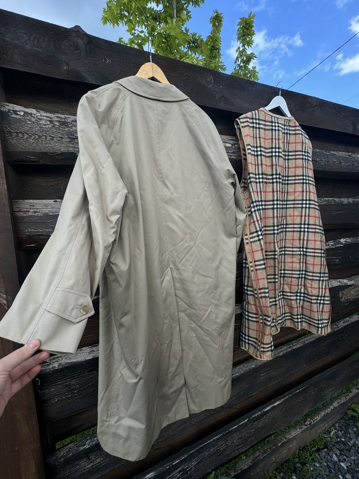Burberry × Vintage Burberry beige long trench coat with lining vintage Size US L / EU 52-54 / 3 - 14 Thumbnail