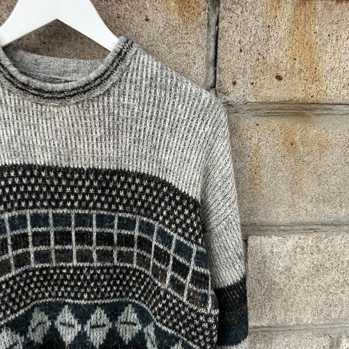 Aran Isles Knitwear Vintage Knit Wool Sweater Abstractive Y2K 00s USA Hype Trend Size US L / EU 52-54 / 3 - 3 Thumbnail
