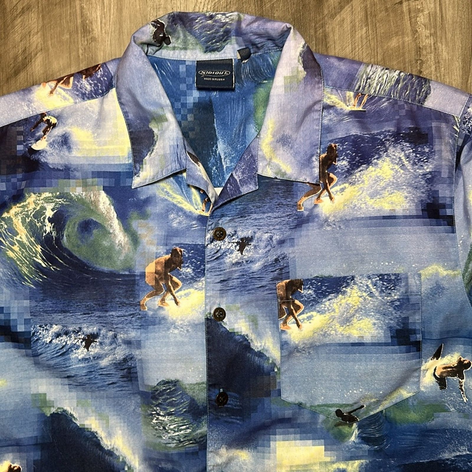 Sideout Sideout Hawaiian Surfing Short Sleeve Button Down - Large Size US L / EU 52-54 / 3 - 5 Thumbnail