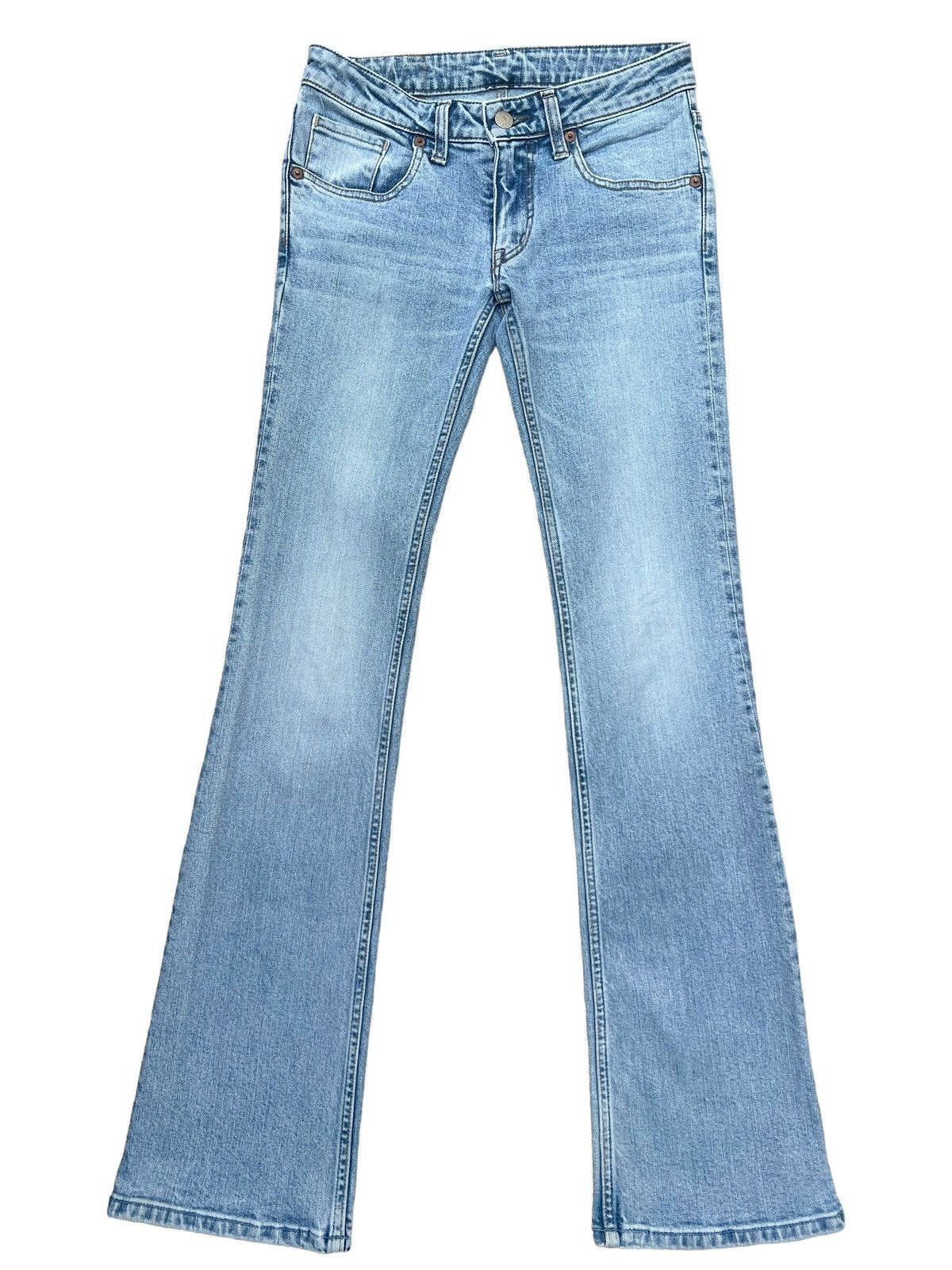Blue Blue Japan HR Market Blue Blue Japan Lowrise Flare Denim Jeans 28x32.5 Size 28" / US 6 / IT 42 - 2 Thumbnail