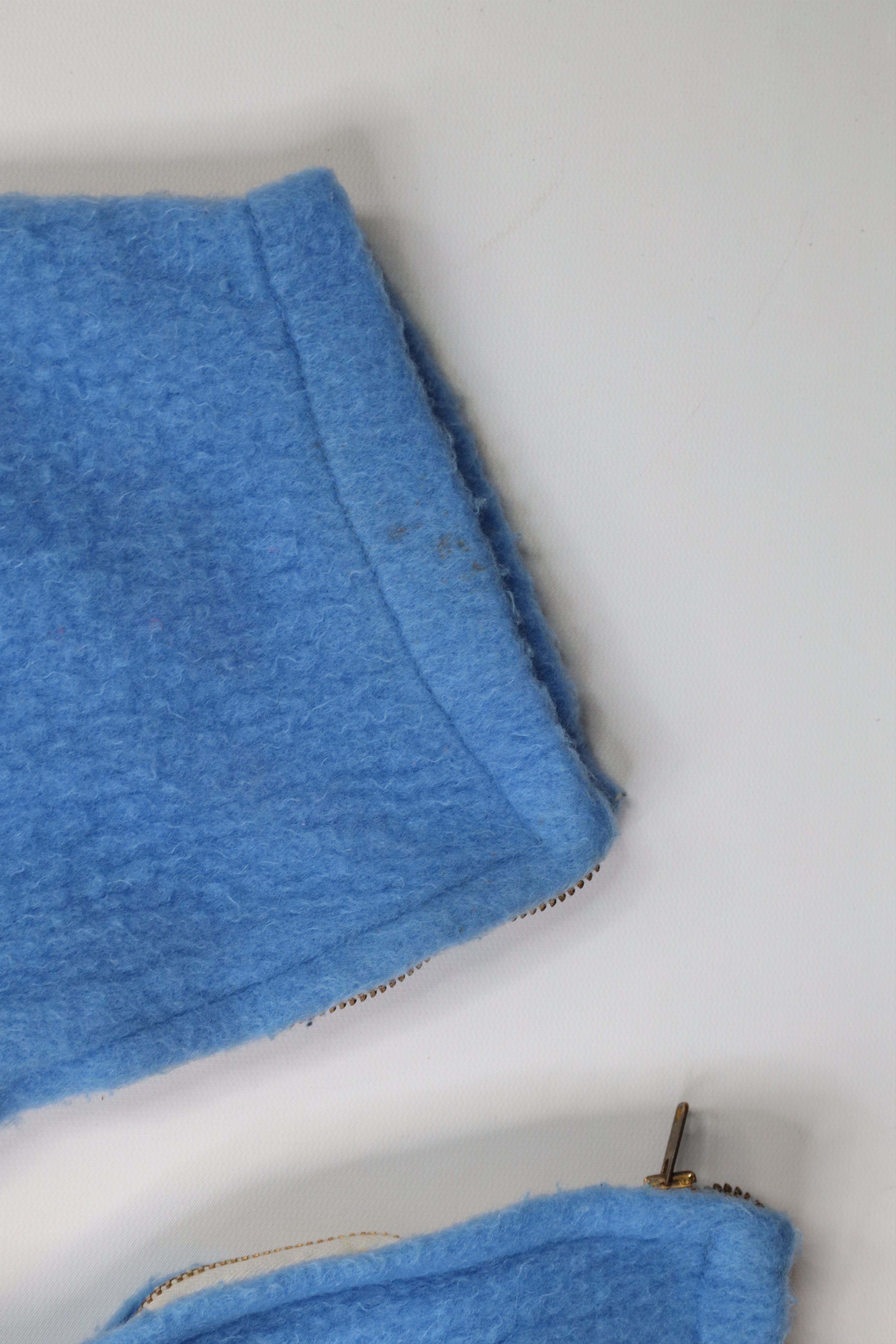 Vintage Vintage 50s MacGregor Striped Fleece Sweatpants Blue USA Size US 34 / EU 50 - 14 Thumbnail