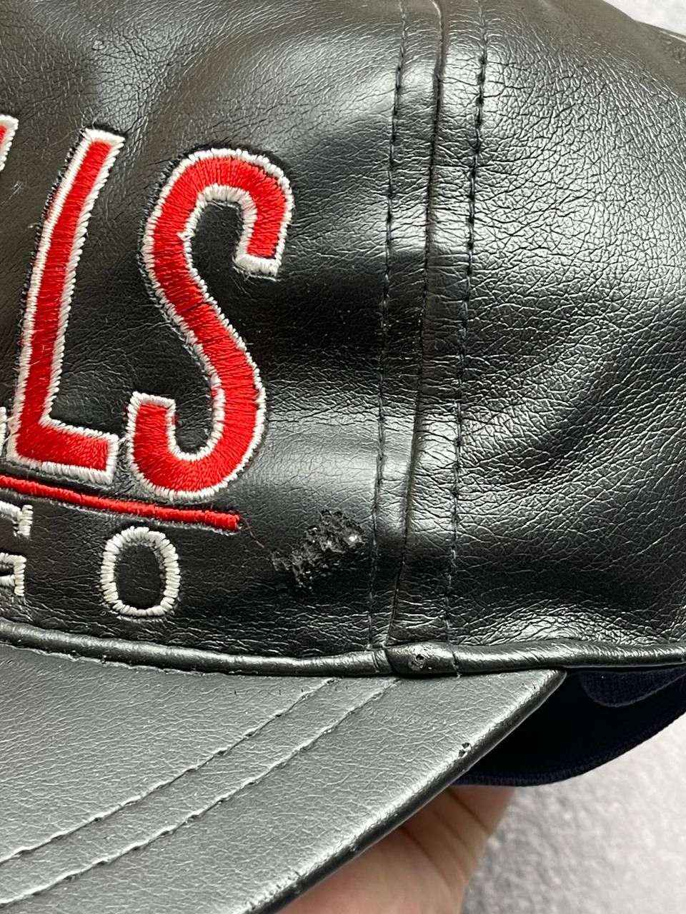 NBA Chicago Bulls leather vintage cap Size ONE SIZE - 7 Thumbnail