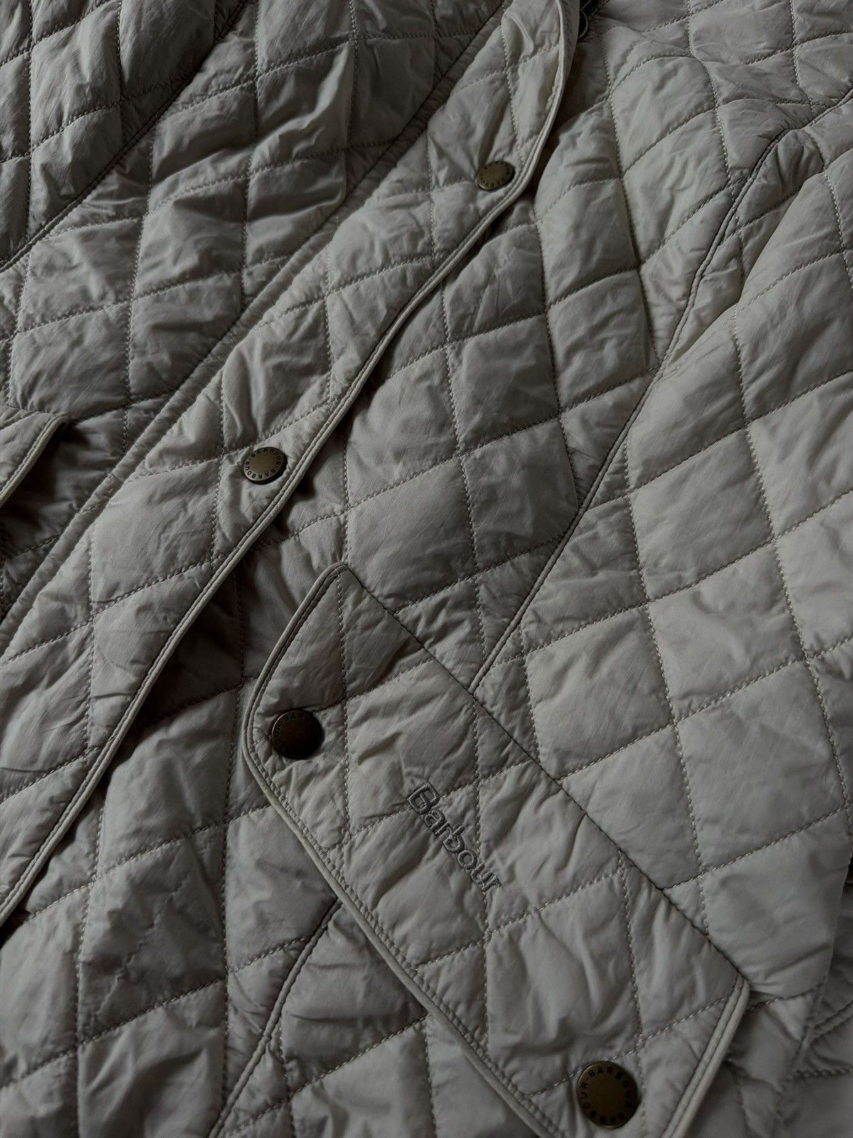 Barbour Vintage Barbour Woman’s Tarn Quilted Avant Garde Jacket Size L / US 10 / IT 46 - 15 Thumbnail