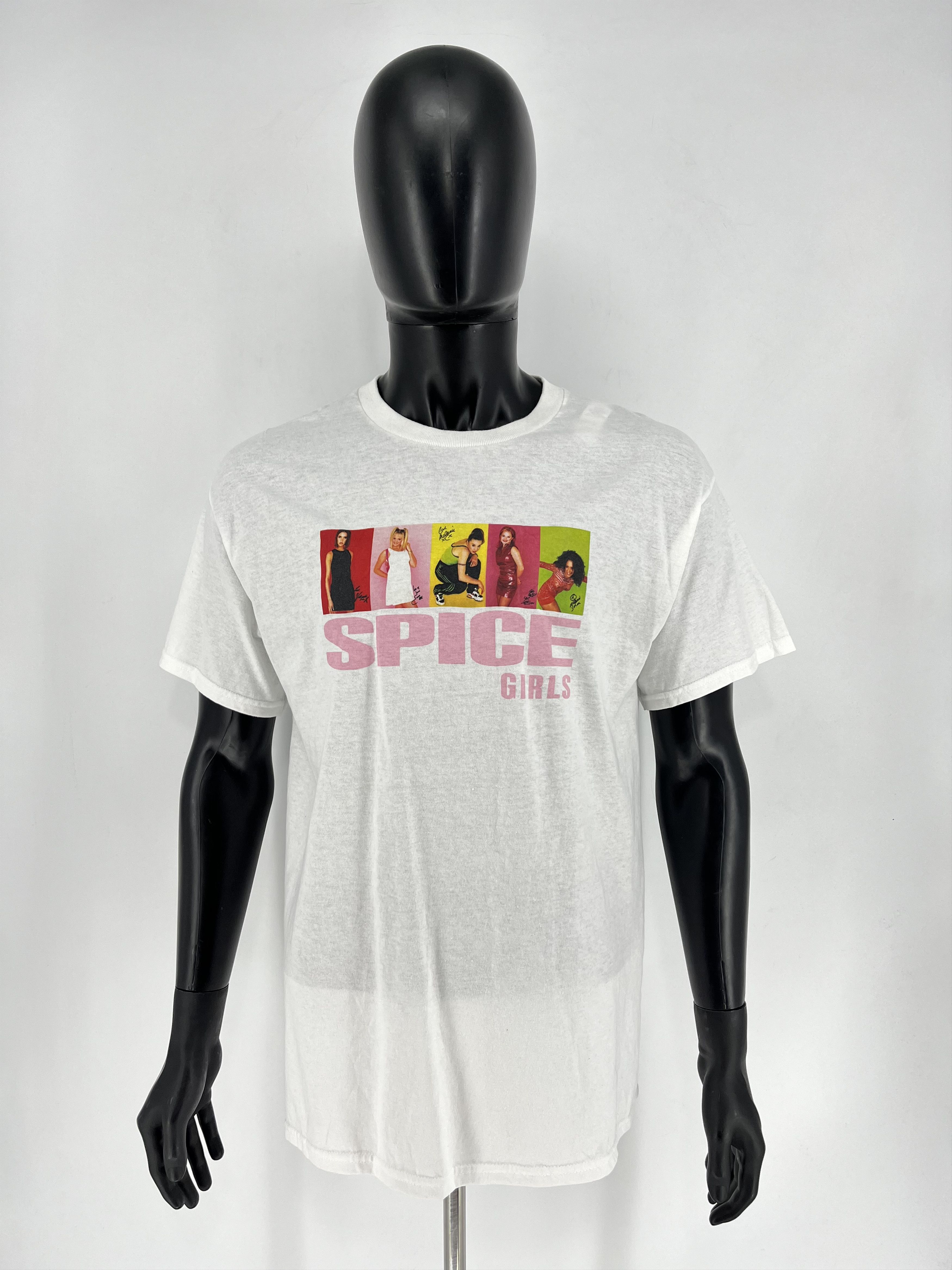 Band Tees × Vintage Vintage Y2K SPICE GIRLS Big Logo Promo Rock Tee Size US L / EU 52-54 / 3 - 2 Thumbnail
