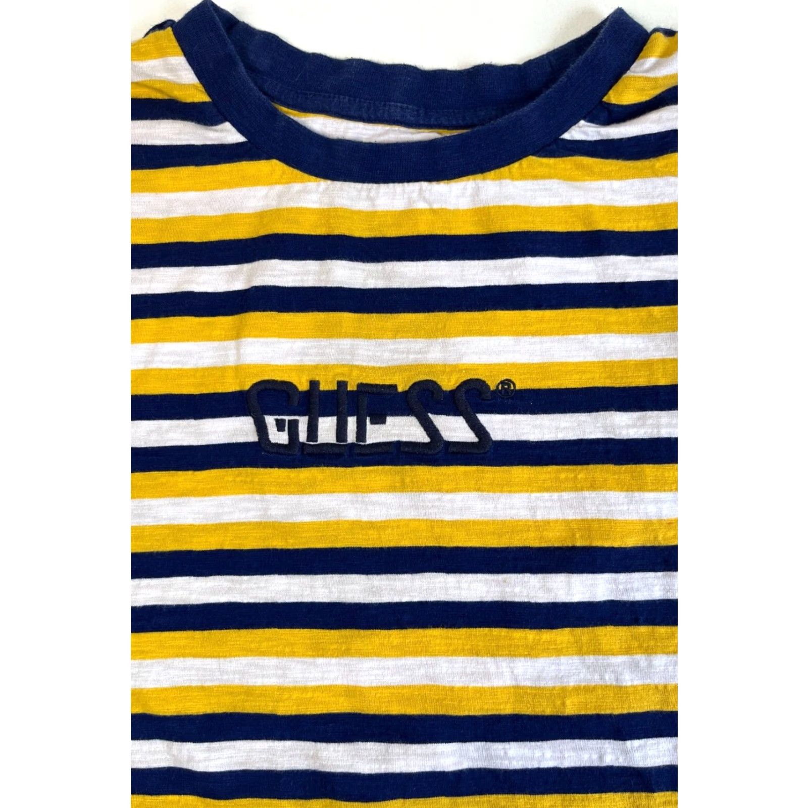Guess VINTAGE Guess Originals T-Shirt Striped Embroidered Sz M Mens Size US M / EU 48-50 / 2 - 3 Thumbnail