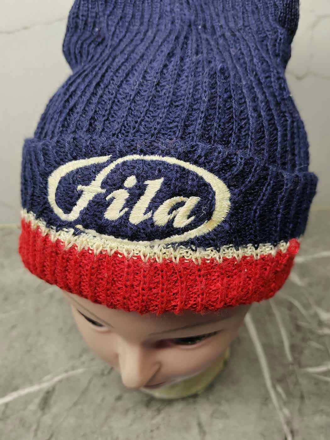 Fila × Vintage Vintage Fila Snowcap Beanie (Made In Japan) Size ONE SIZE - 2 Thumbnail