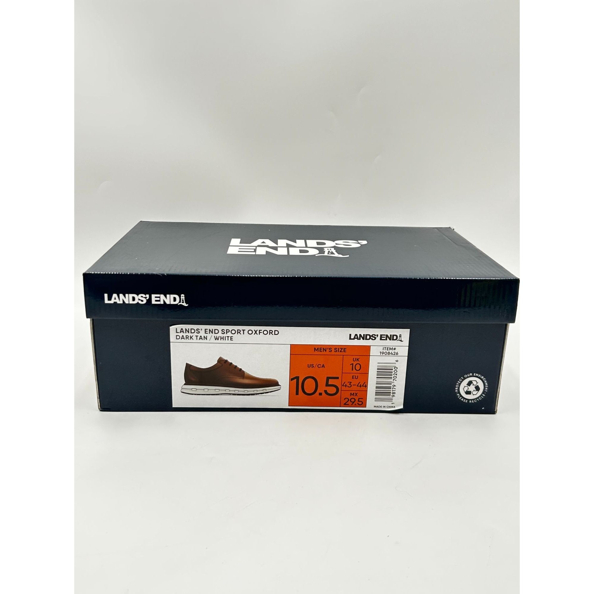 Other Lands’ End Sport Oxford Men’s 10.5 Dark Tan Lace Up Casual C Size US 10.5 / EU 43-44 - 9 Thumbnail