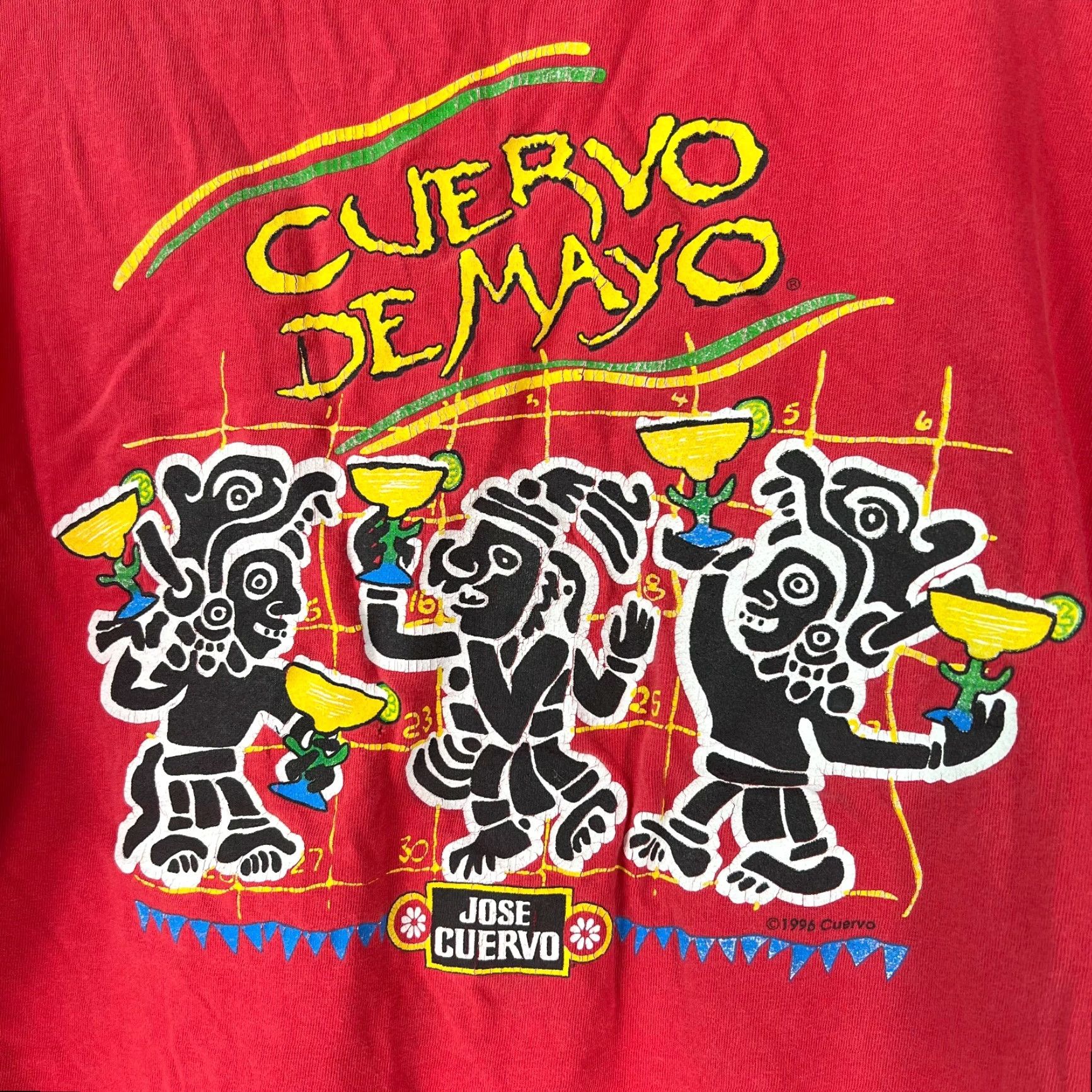 Vintage Jose Cuervo Shirt Mens Short Sleeves Graphic Red T Shirt Size L Size US L / EU 52-54 / 3 - 3 Thumbnail