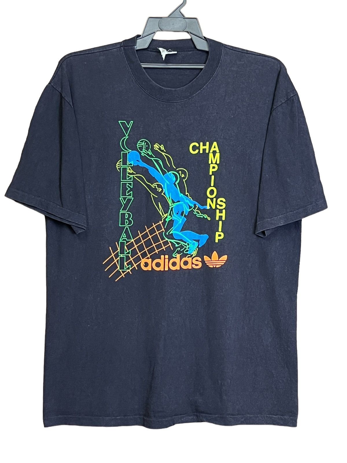 Adidas VINTAGE 90s ADIDAS VOLLEYBALL CHAMPIONSHIP T SHIRT Size US L / EU 52-54 / 3 - 1 Thumbnail