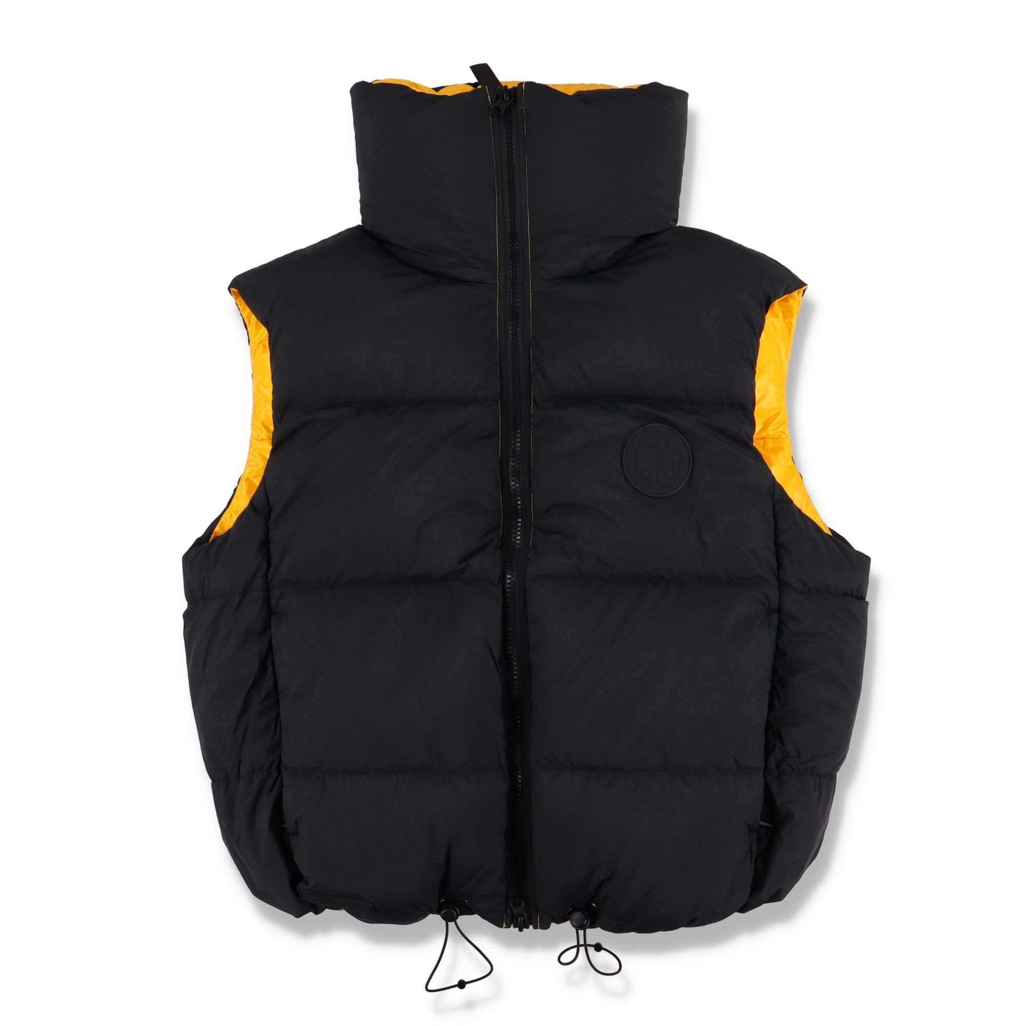 ANGEL CHEN × Canada Goose Black and Yellow Reversible Bayan Puffer Vest Size US XS / EU 42 / 0 - 6 Thumbnail