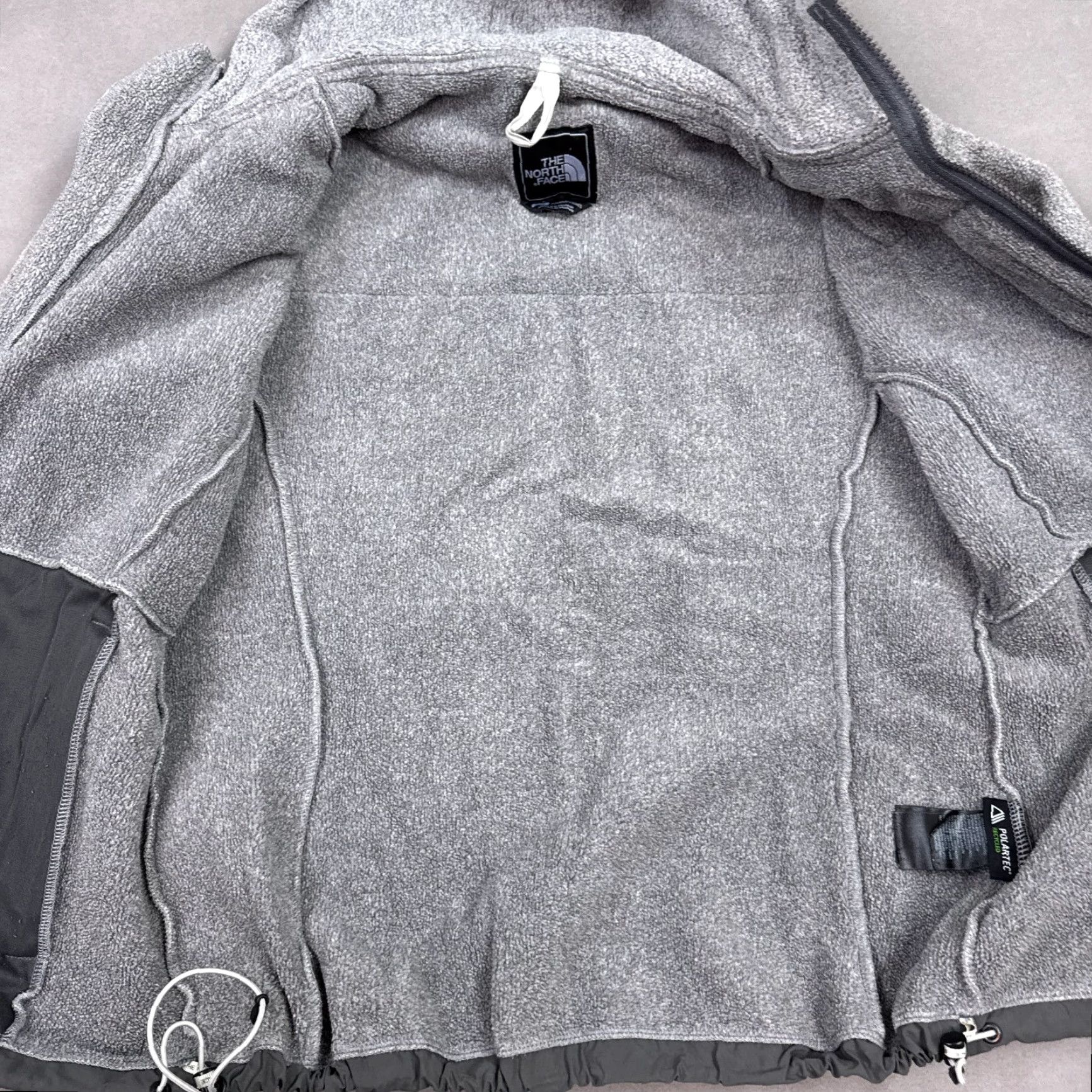 The North Face The North Face Jacket Women Small Gray Denali Hooded Snowboard Work Chore Fleece Size S / US 4 / IT 40 - 5 Thumbnail