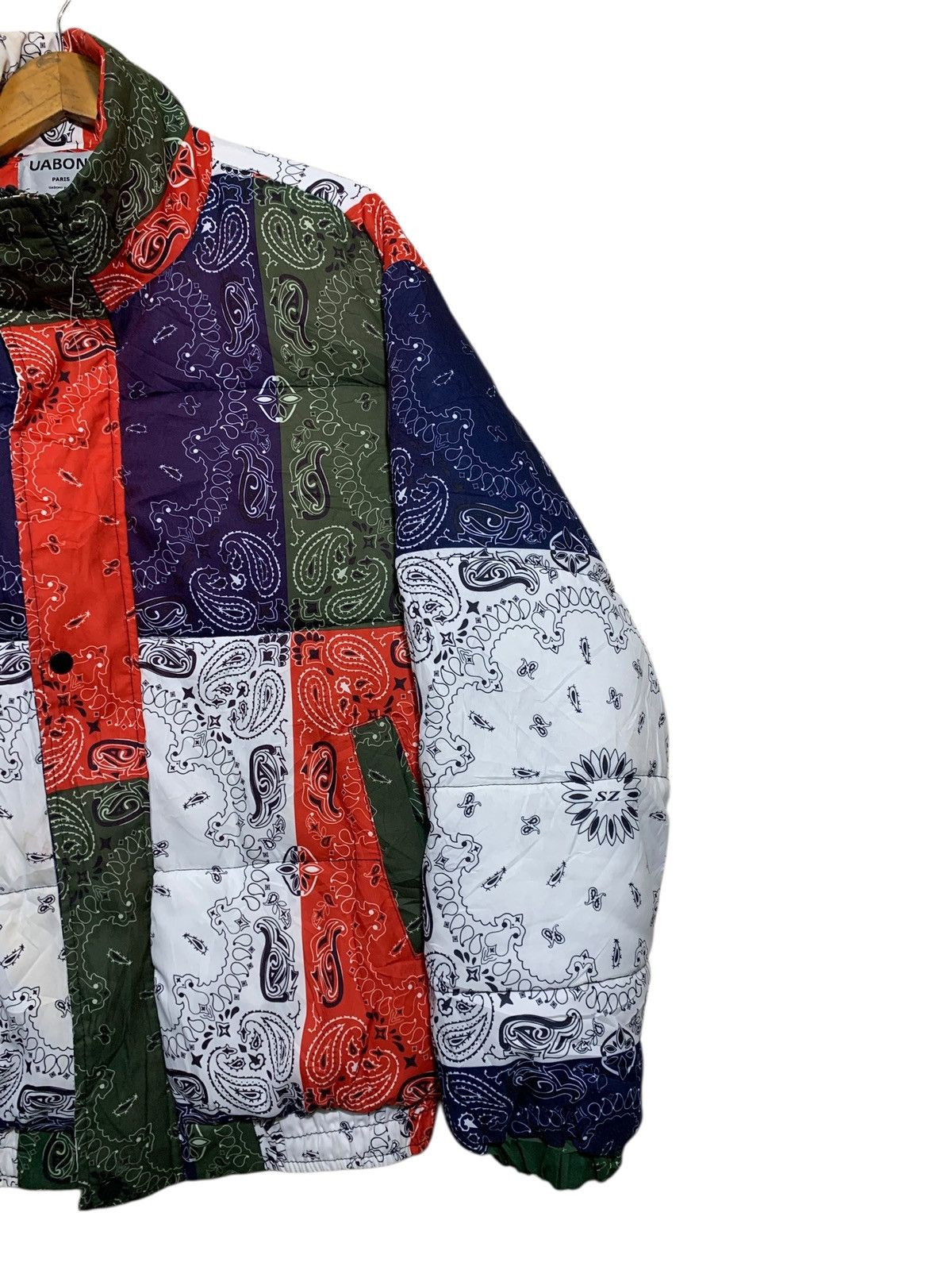 Japanese Brand 🔥UABONI PARIS BANDANA PUFFER JACKETS Size US M / EU 48-50 / 2 - 3 Thumbnail